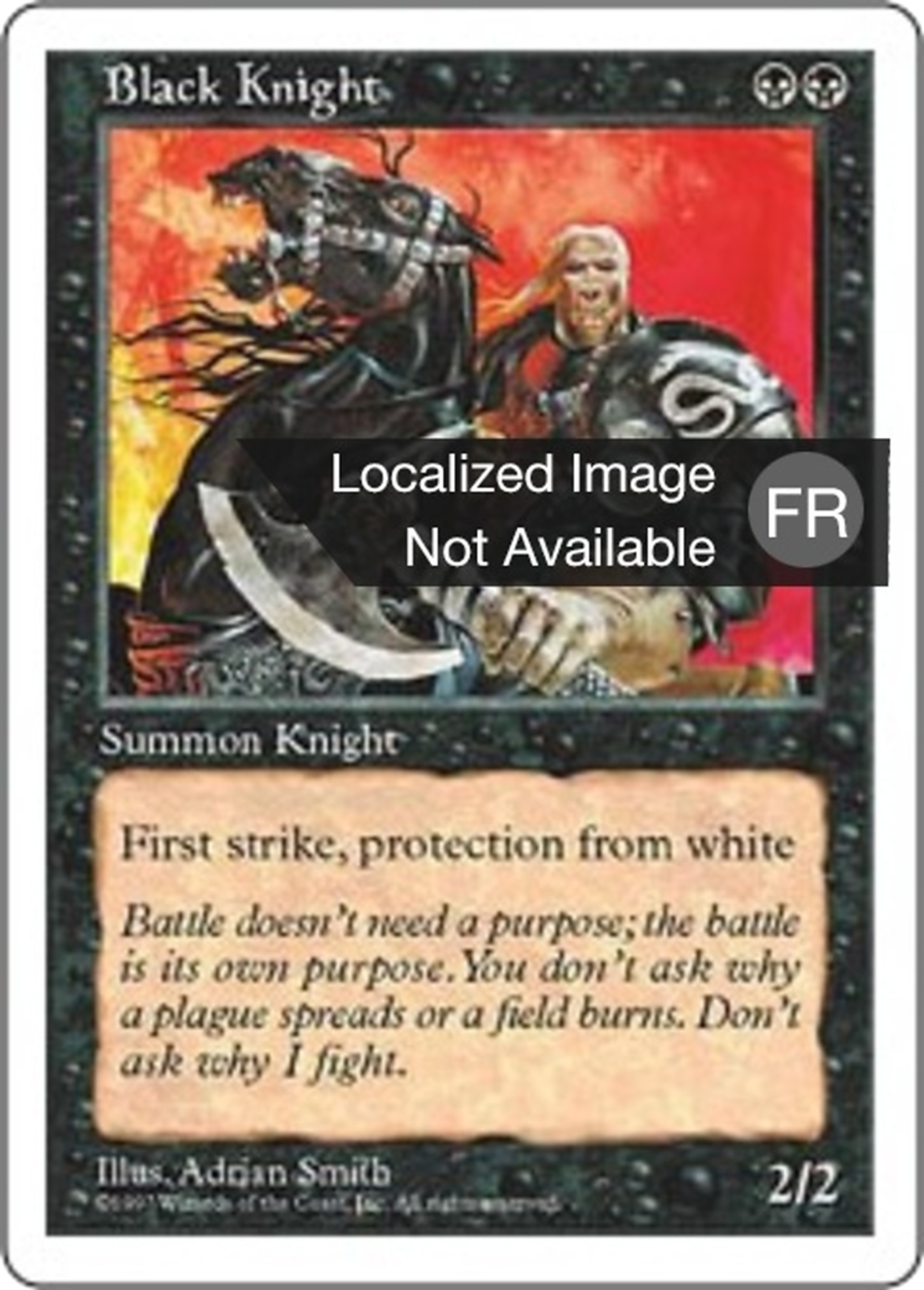 Chevalier noir — Fifth Edition — Magic: The Gathering