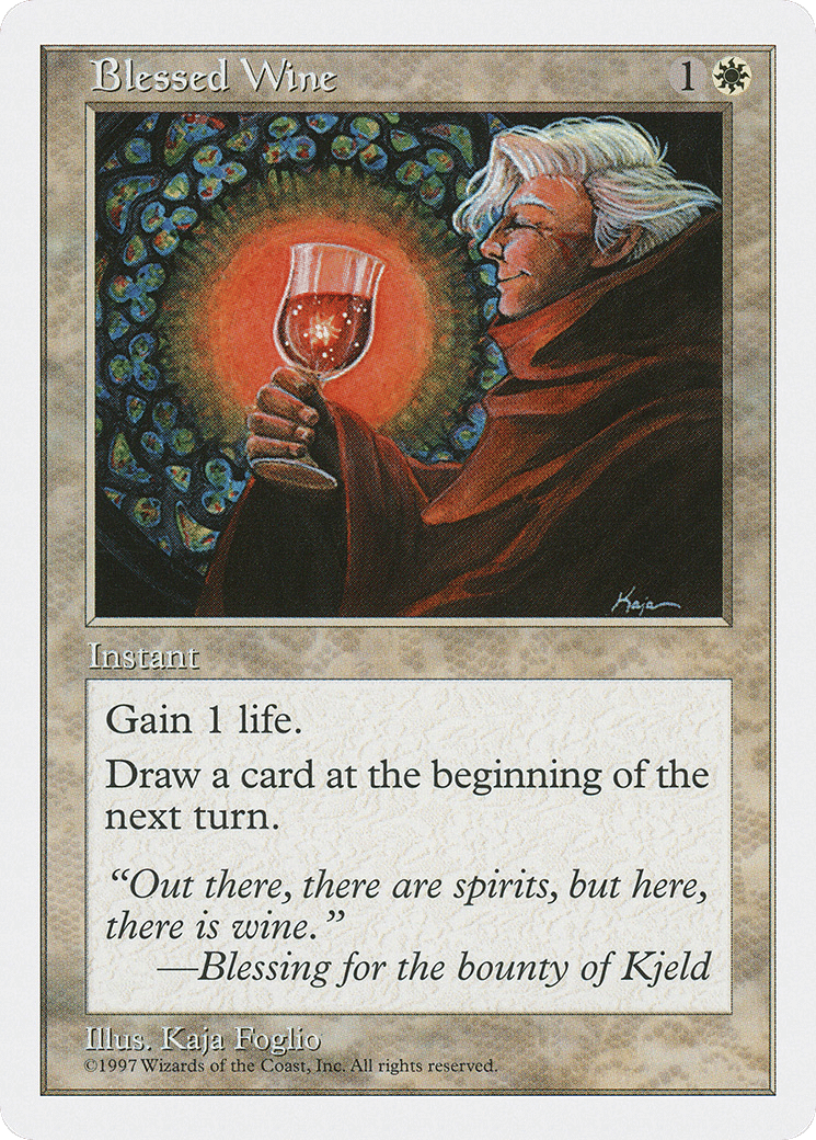 Blessed Wine — Fifth Edition — Magic: The Gathering