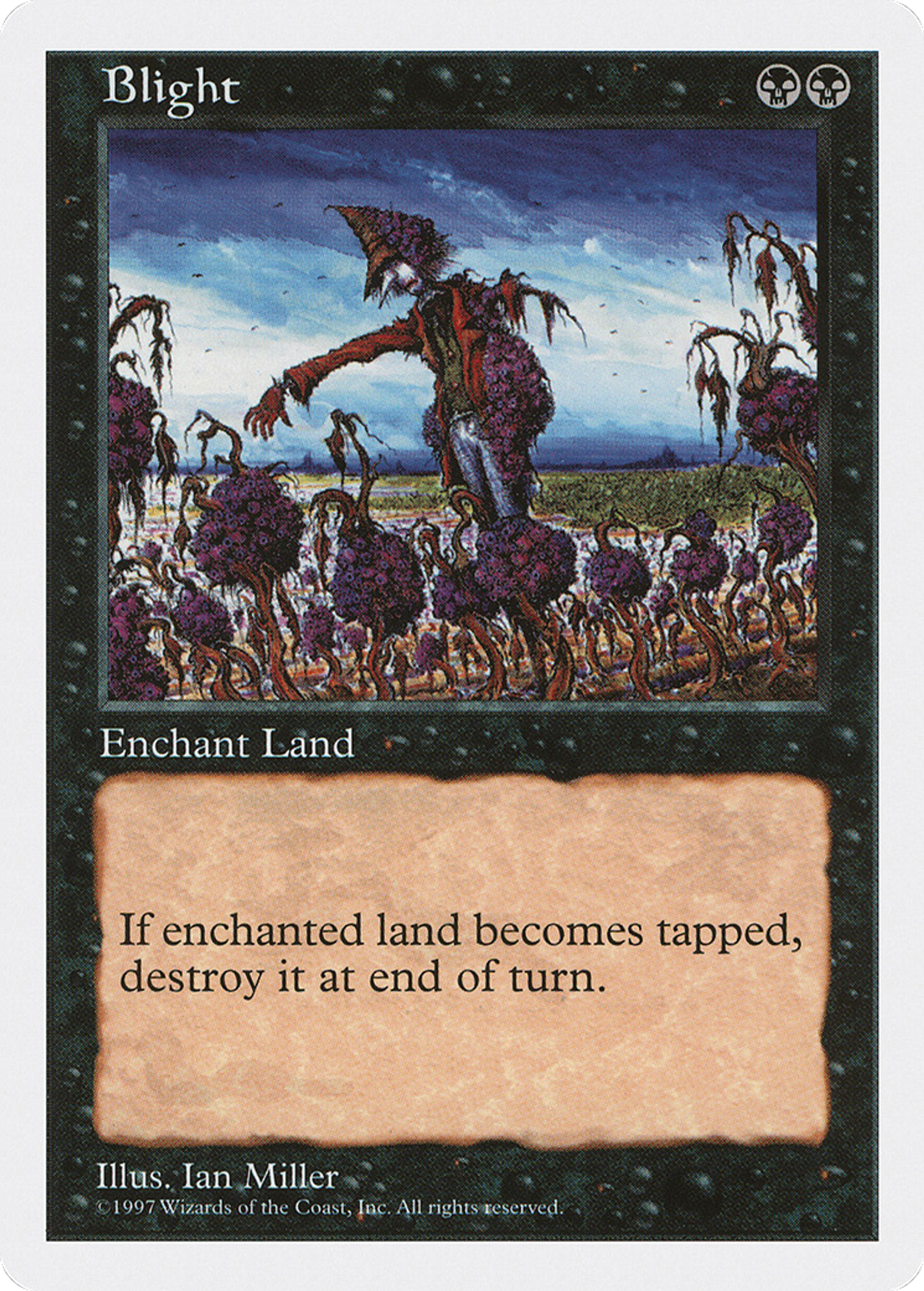 Blight — Fifth Edition — Magic: The Gathering