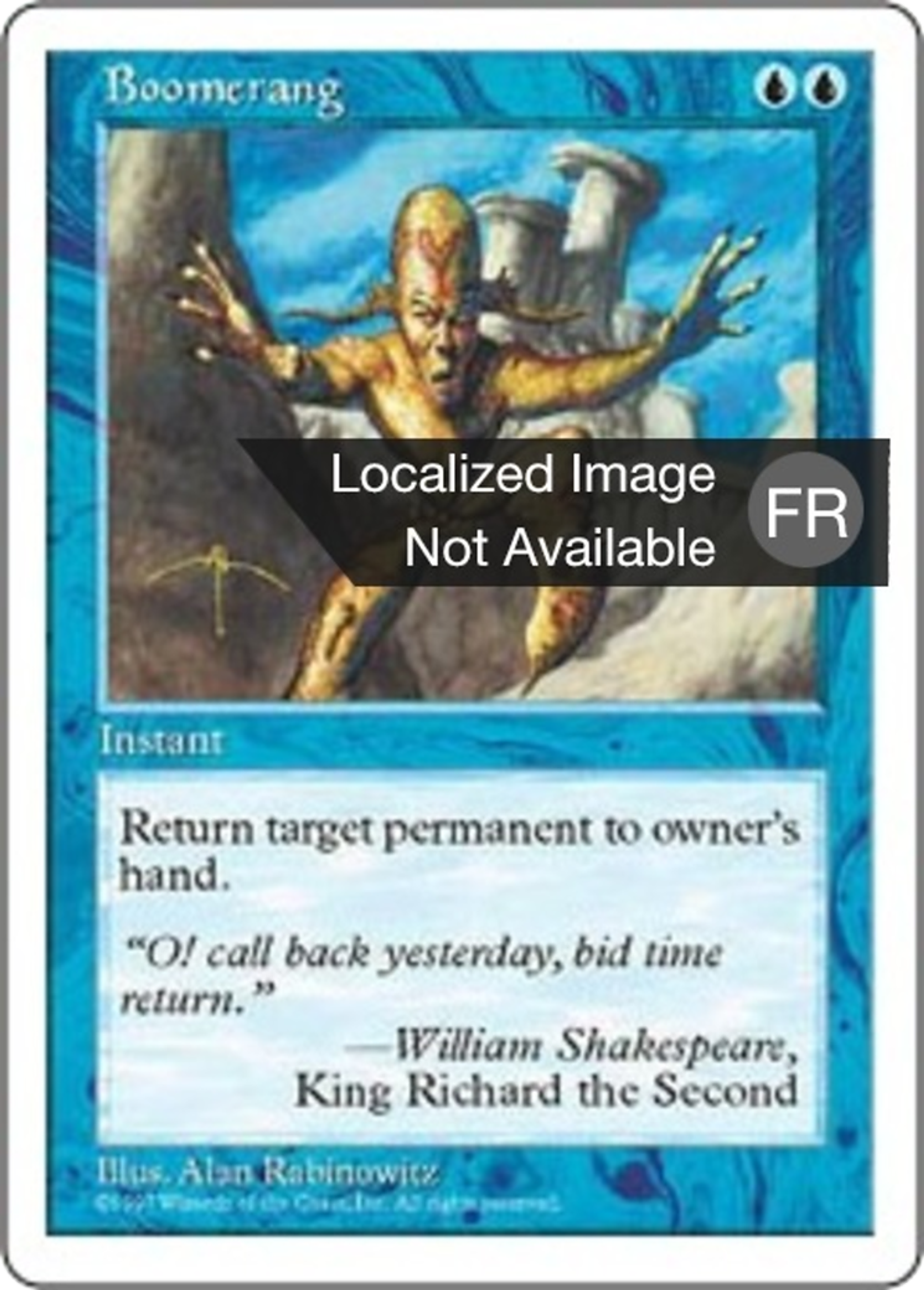 Boomerang — Fifth Edition — Magic: The Gathering