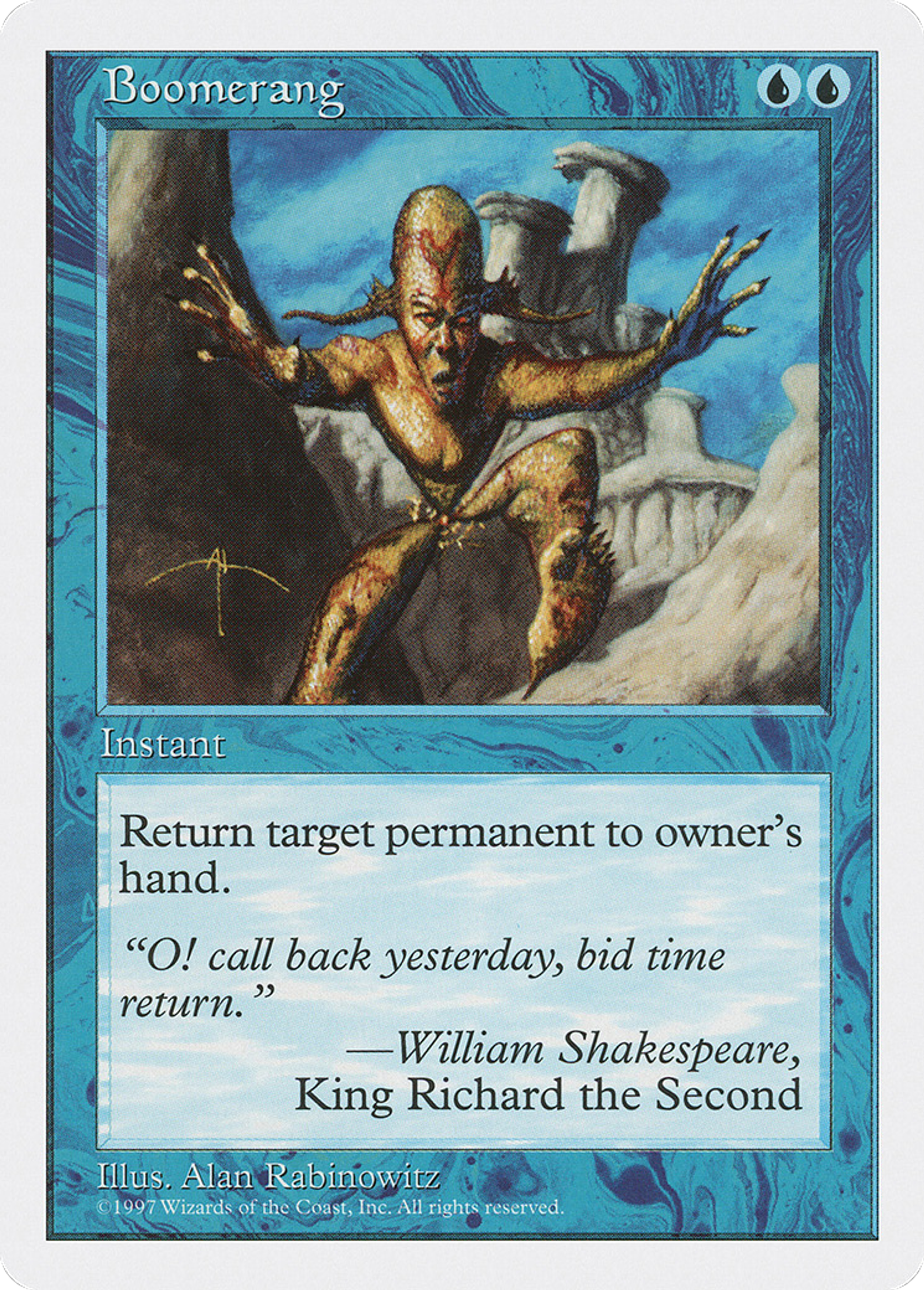 Boomerang — Fifth Edition — Magic: The Gathering