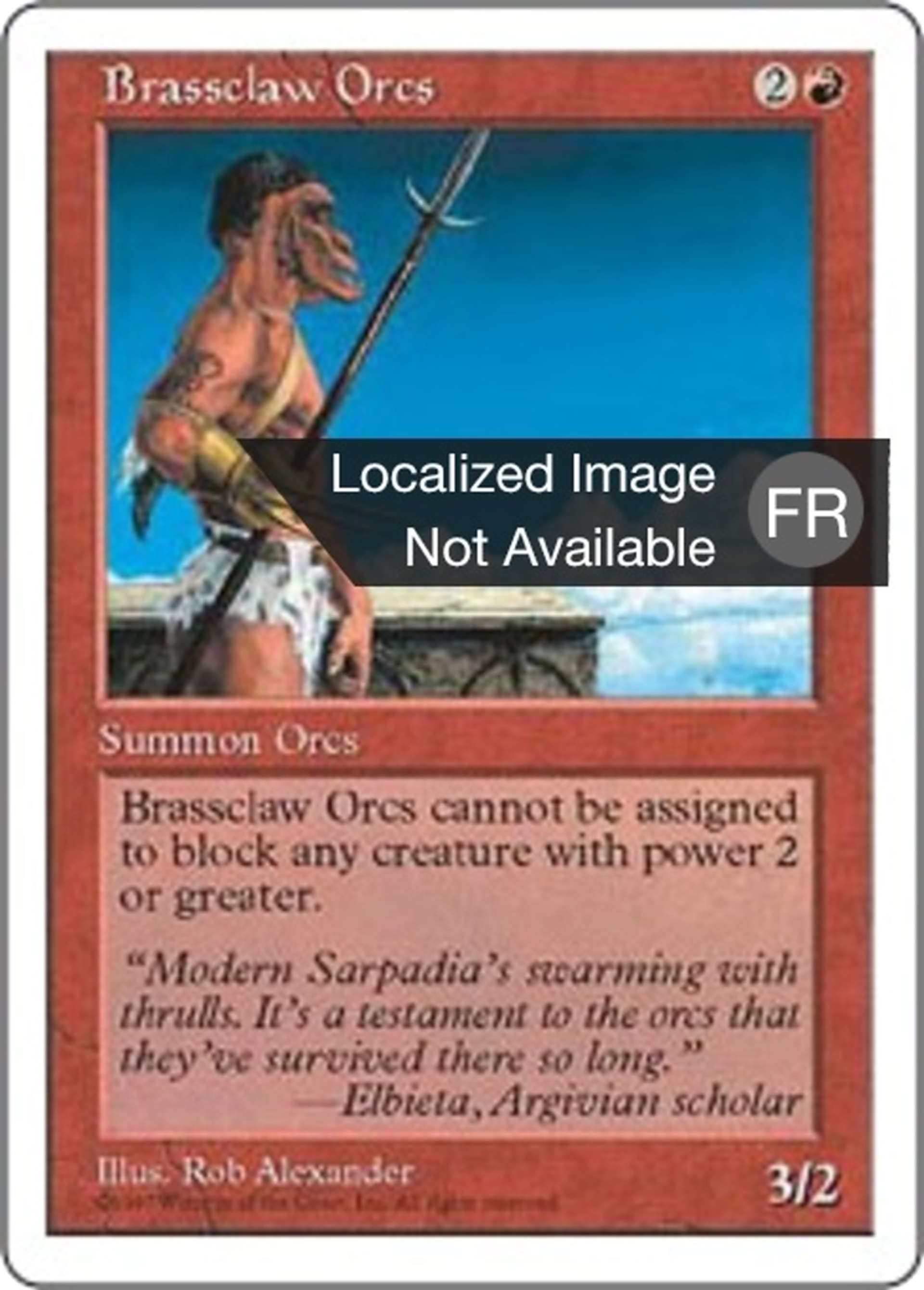 Orques de la Griffe d'airain — Fifth Edition — Magic: The Gathering