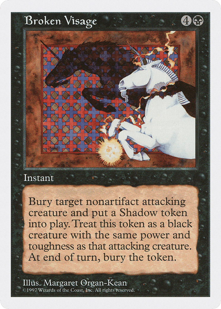 Broken Visage — Fifth Edition — Magic: The Gathering
