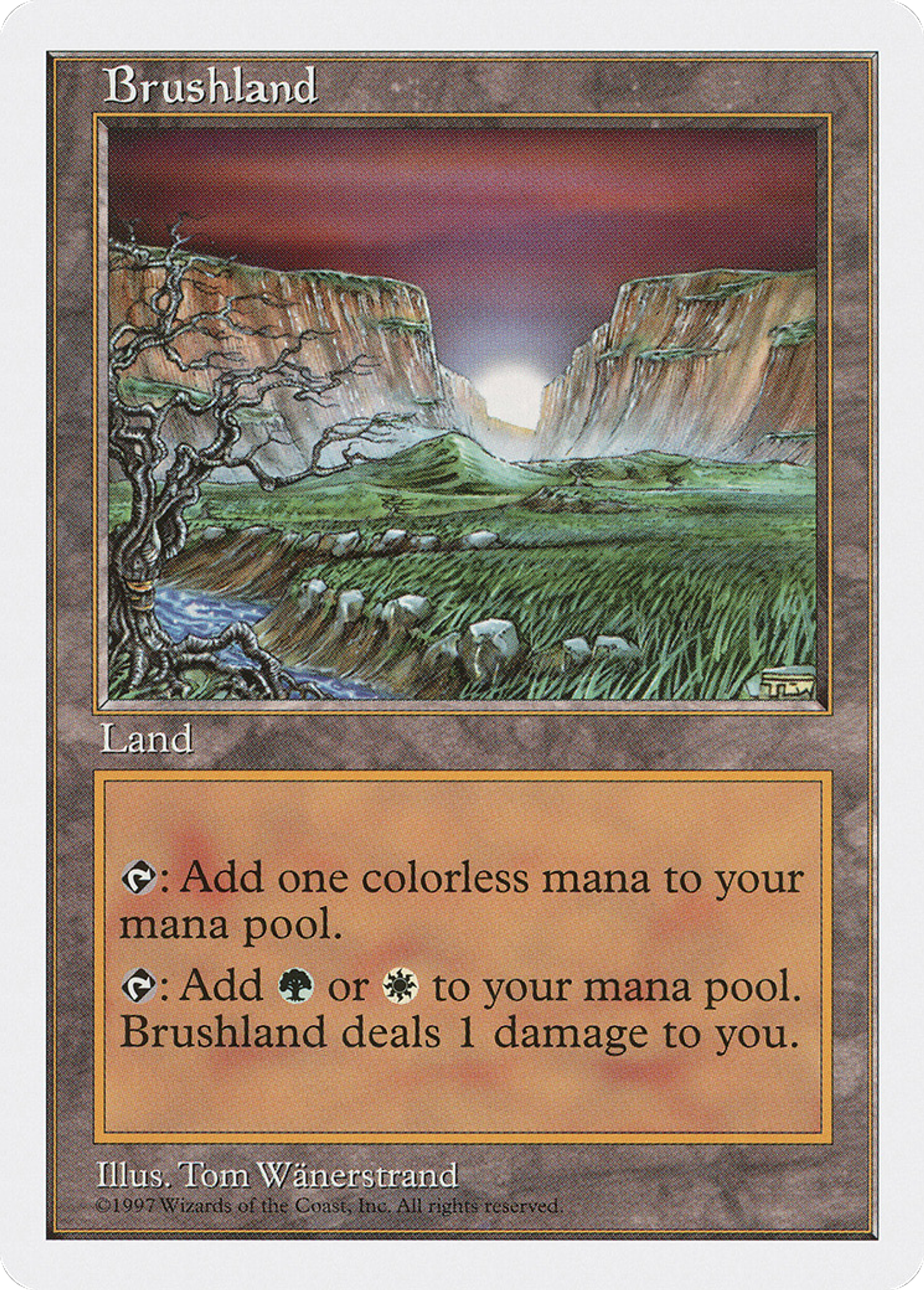 Brushland — Fifth Edition — Magic: The Gathering