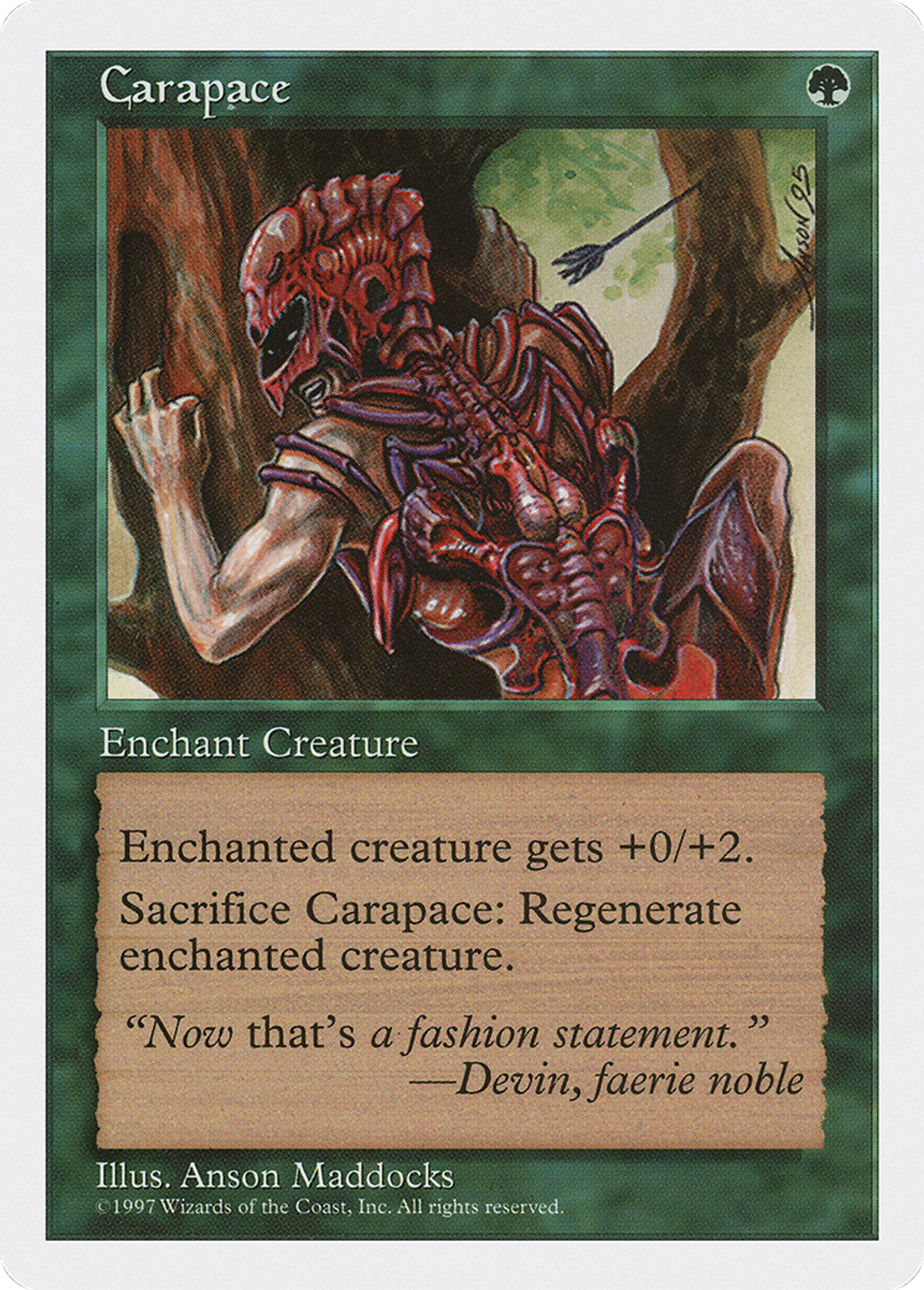 Carapace — Fifth Edition — Magic: The Gathering