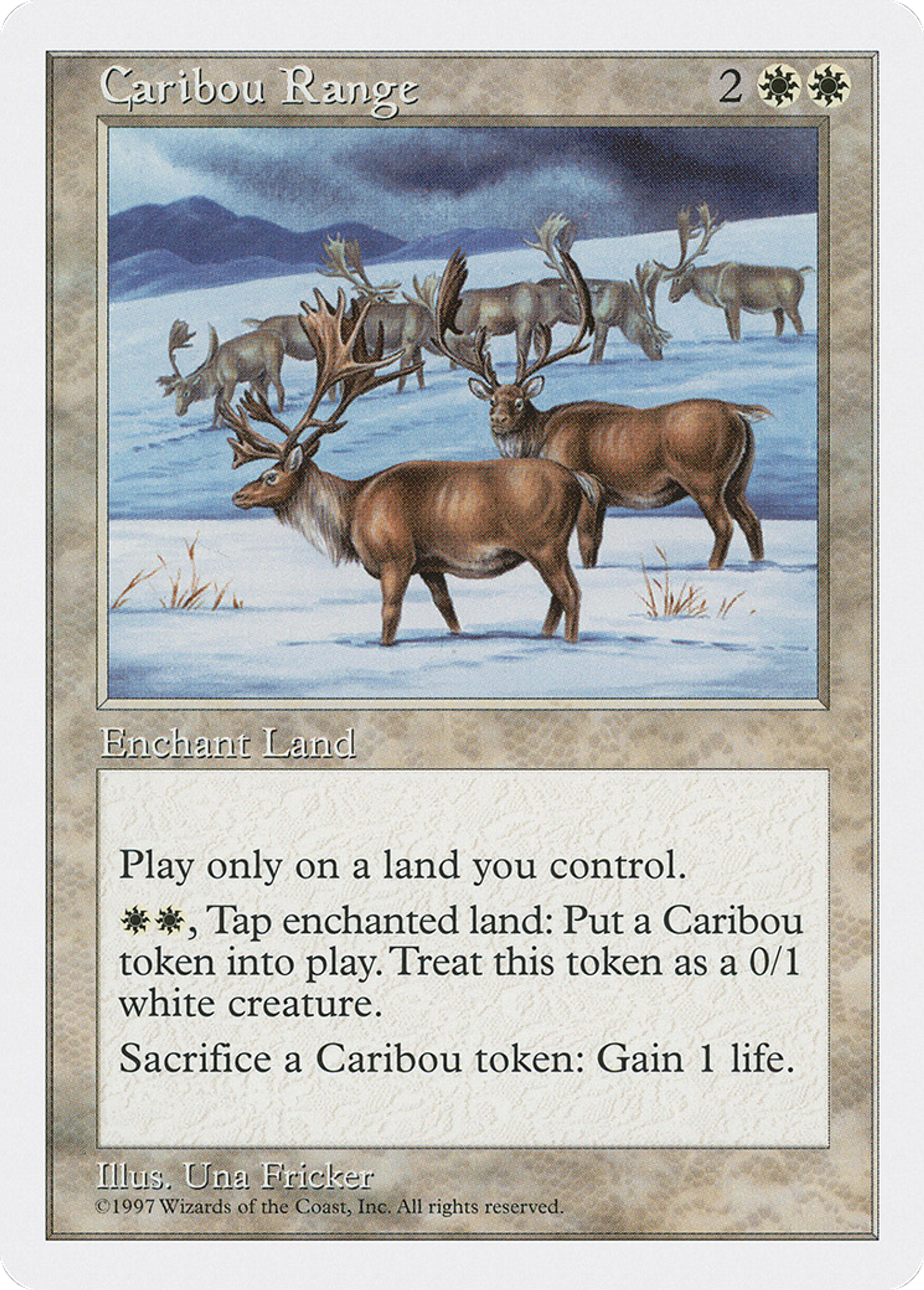 Caribou Range — Fifth Edition — Magic: The Gathering