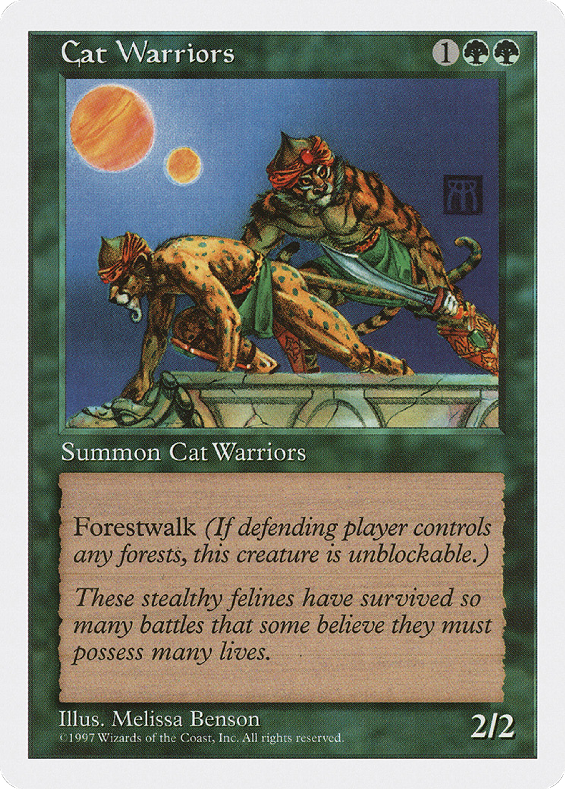Cat Warriors — Fifth Edition — Magic: The Gathering