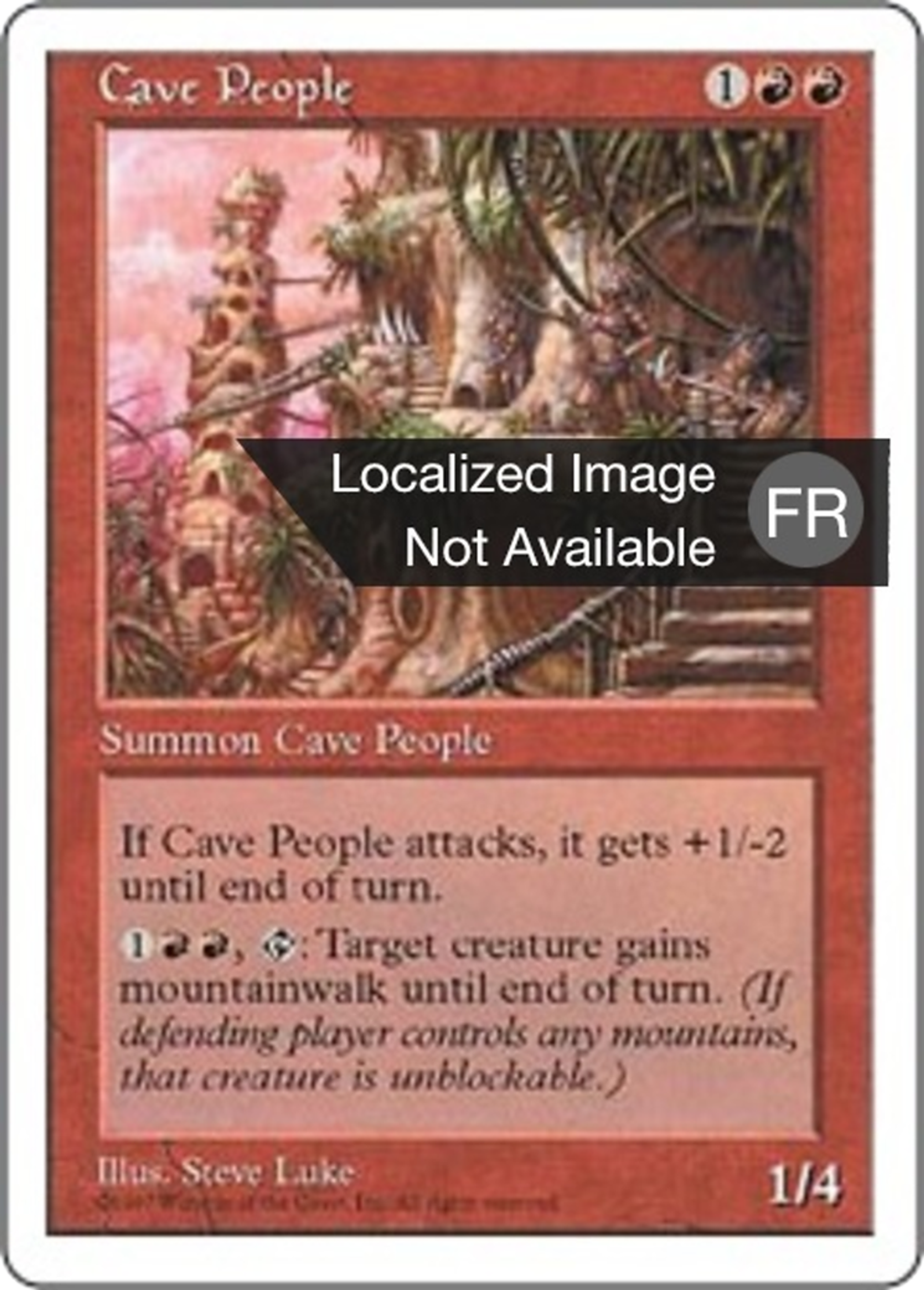 Peuple des cavernes — Fifth Edition — Magic: The Gathering