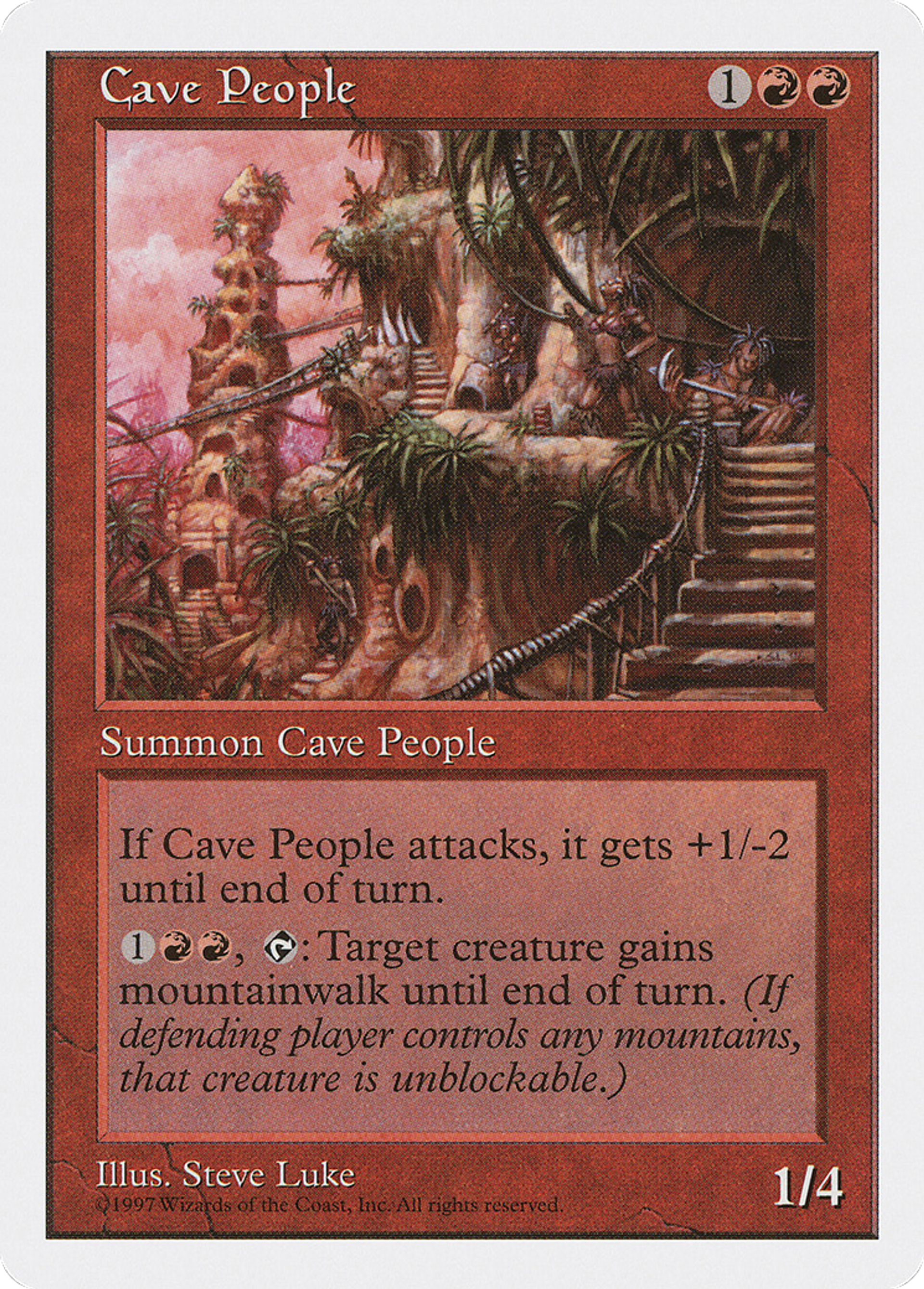 Cave People — Fifth Edition — Magic: The Gathering