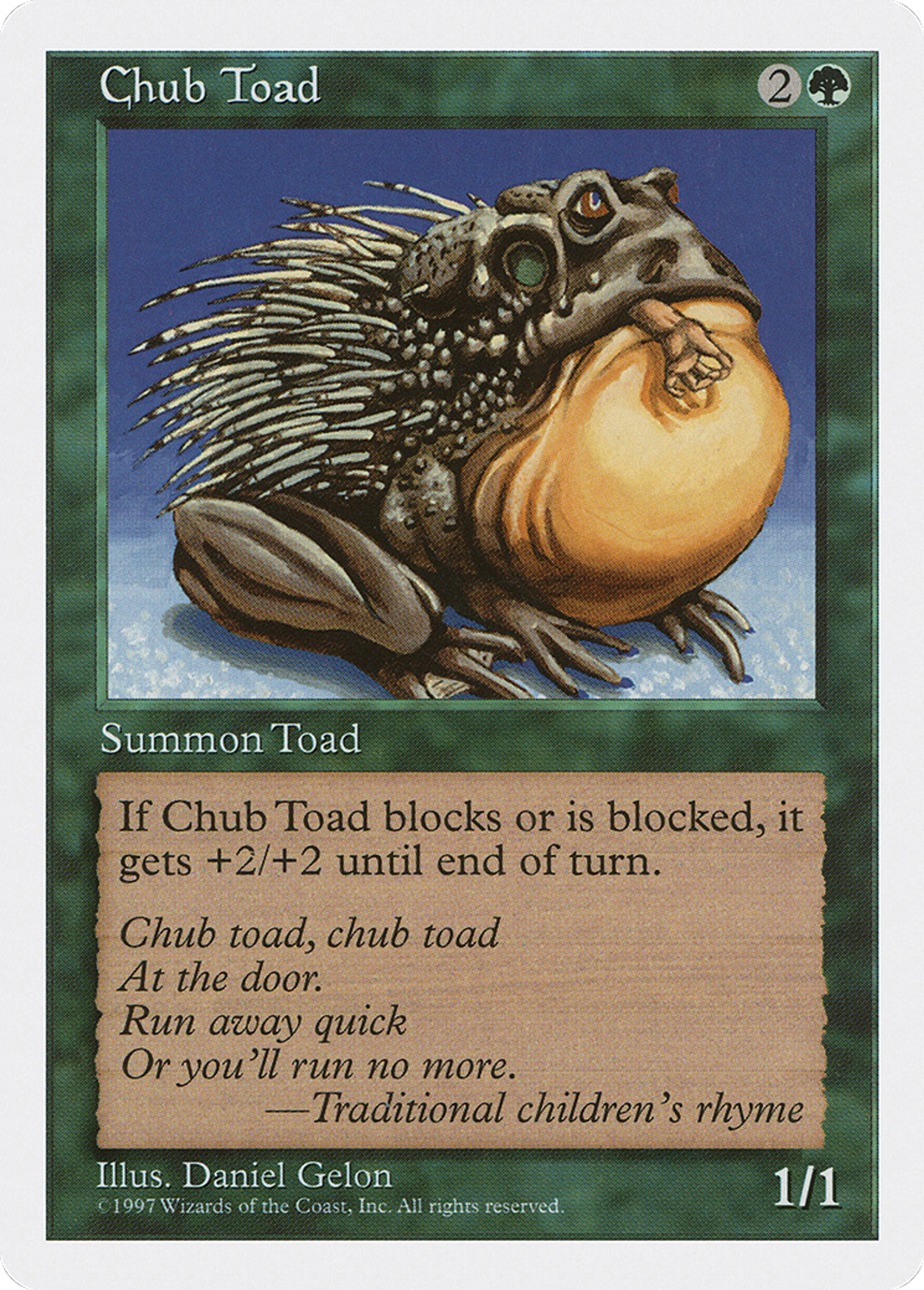 Chub Toad — Fifth Edition — Magic: The Gathering