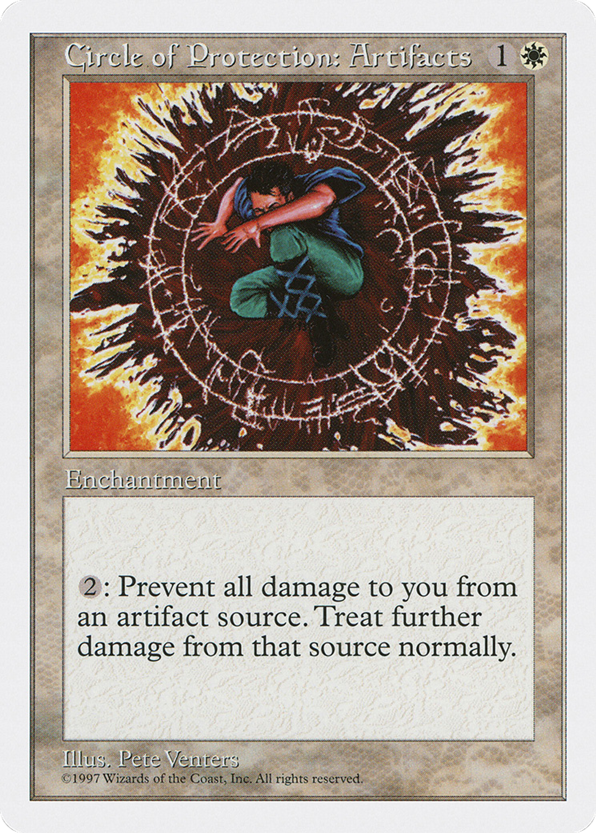 Circle of Protection: Artifacts — Fifth Edition — Magic: The Gathering