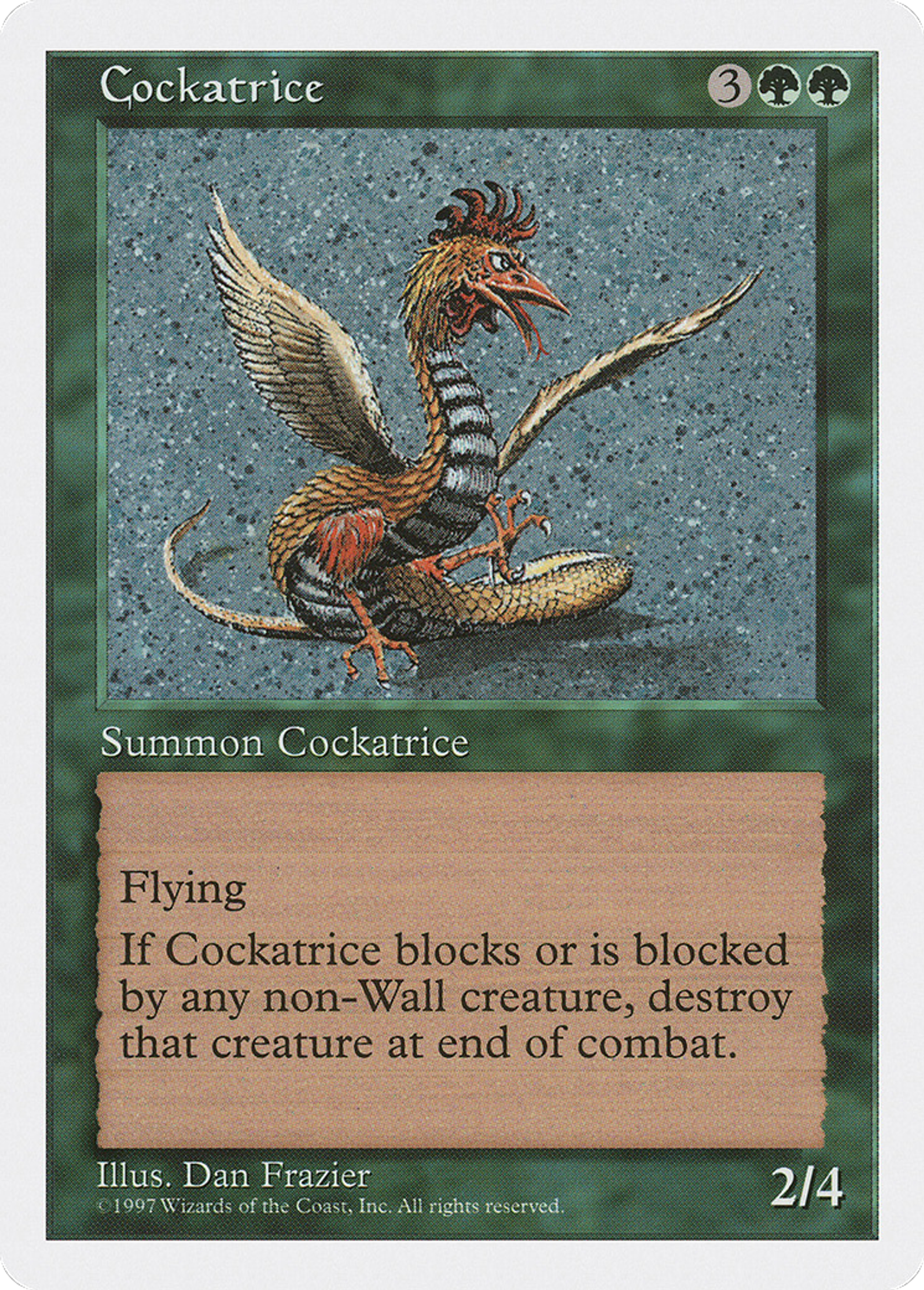 Cockatrice — Fifth Edition — Magic: The Gathering