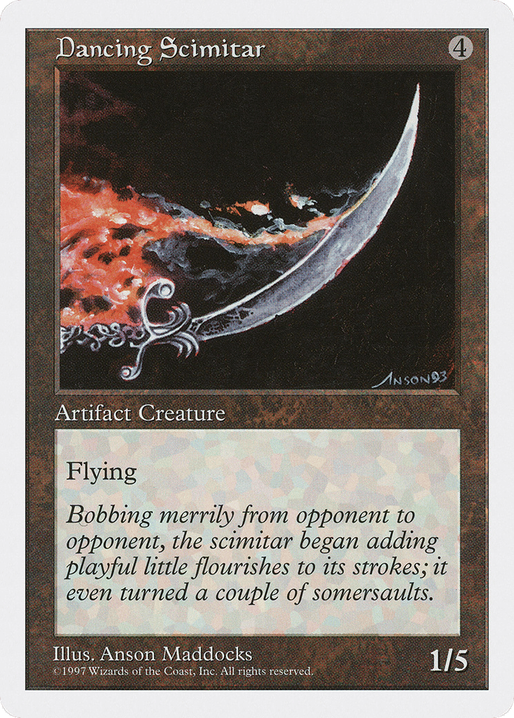 Dancing Scimitar — Fifth Edition — Magic: The Gathering
