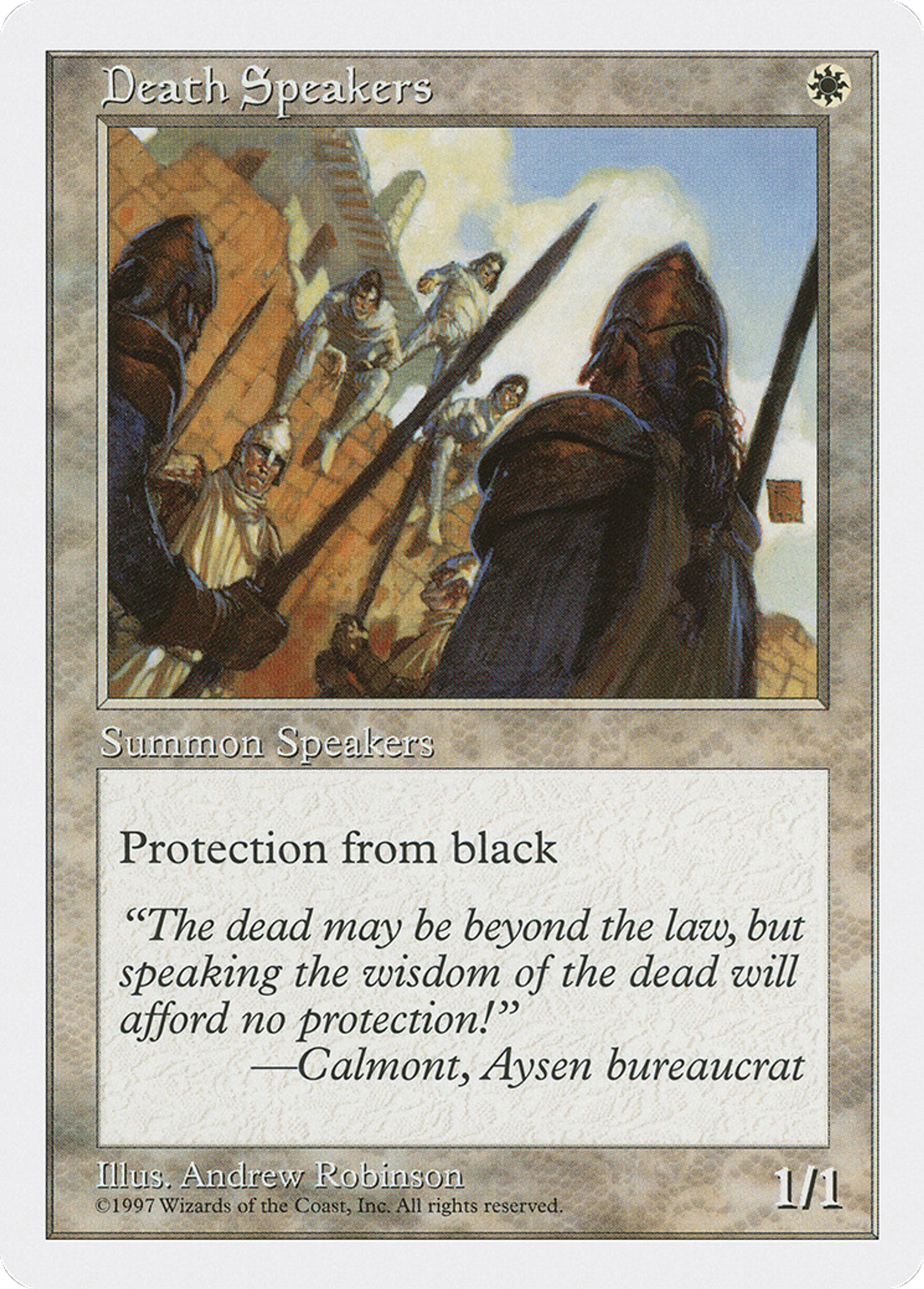 Death Speakers — Fifth Edition — Magic: The Gathering