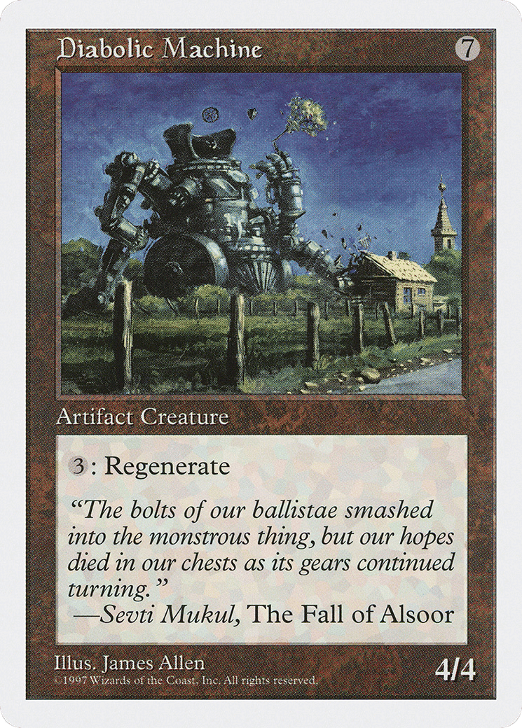 Diabolic Machine — Fifth Edition — Magic: The Gathering