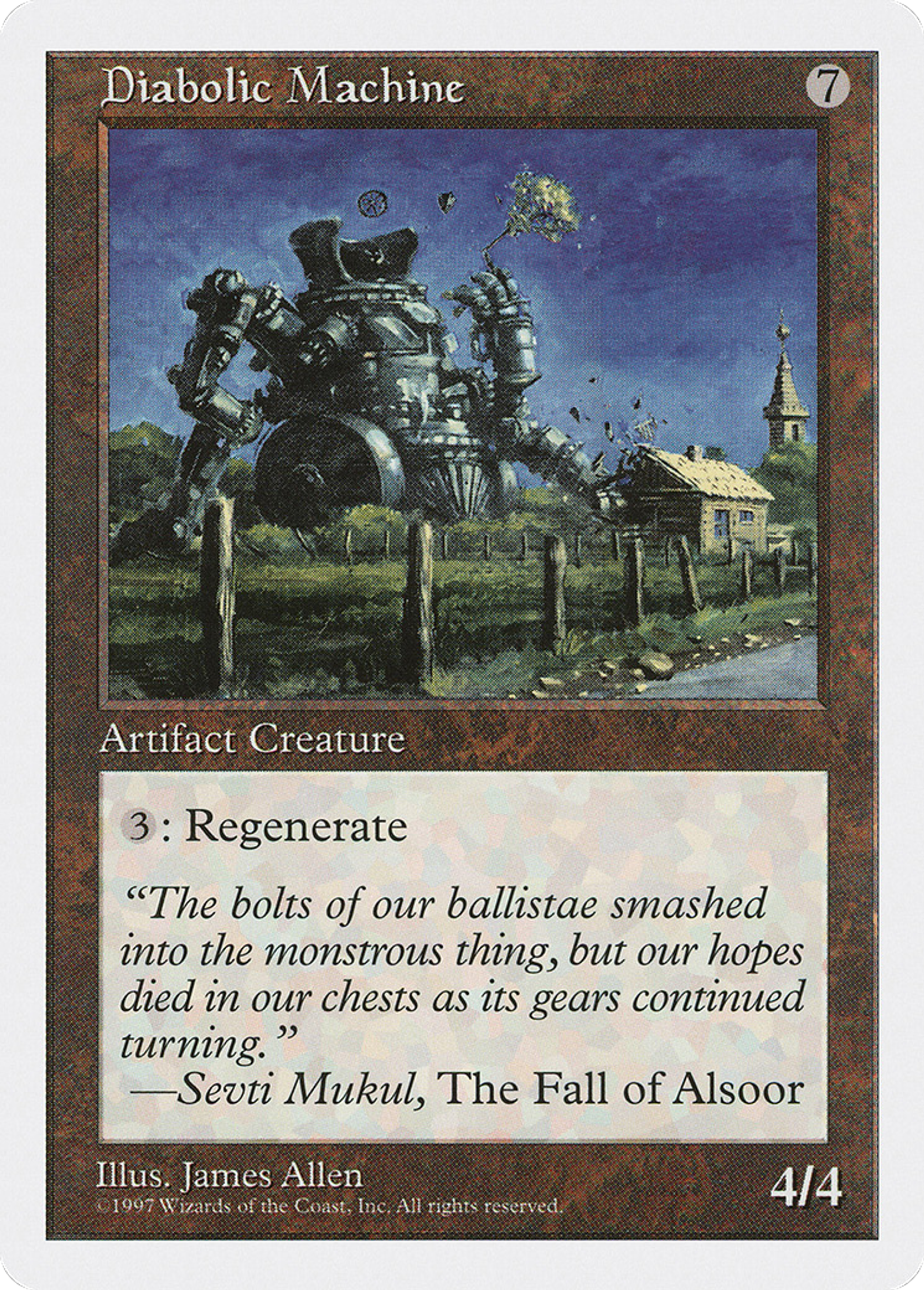 Diabolic Machine — Fifth Edition — Magic: The Gathering