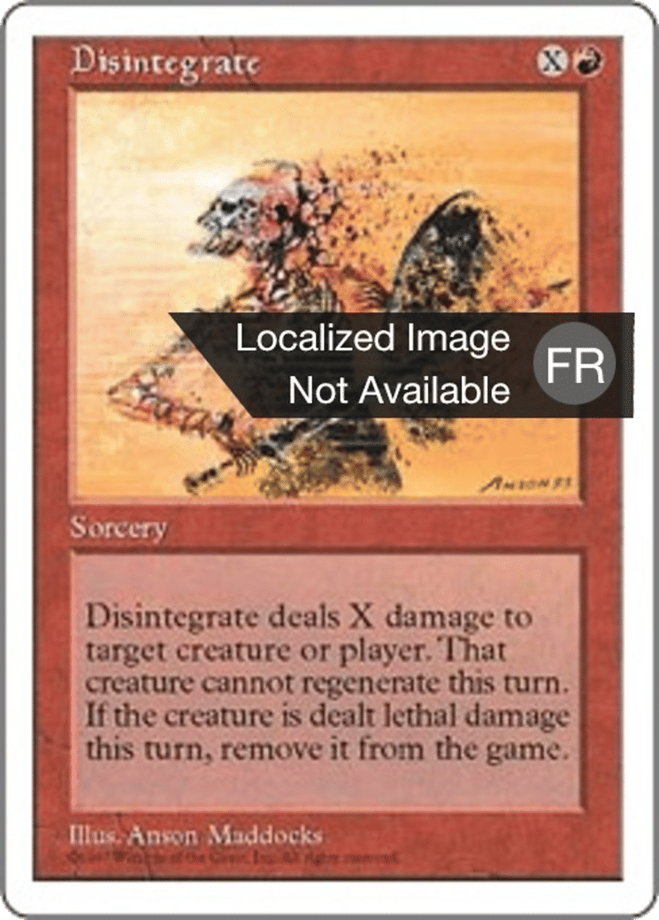 Désintégration — Fifth Edition — Magic: The Gathering