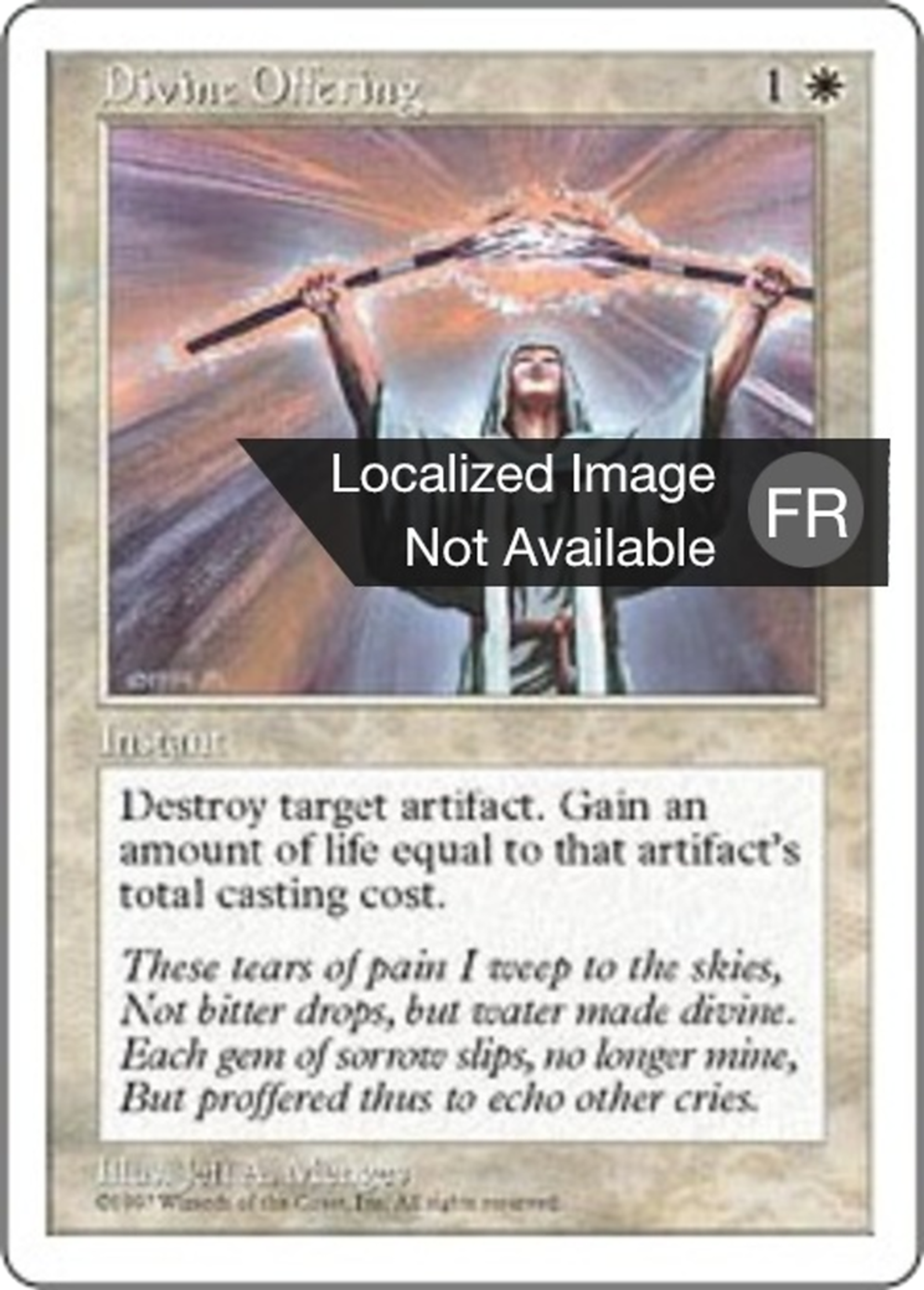 Offrande divine — Fifth Edition — Magic: The Gathering