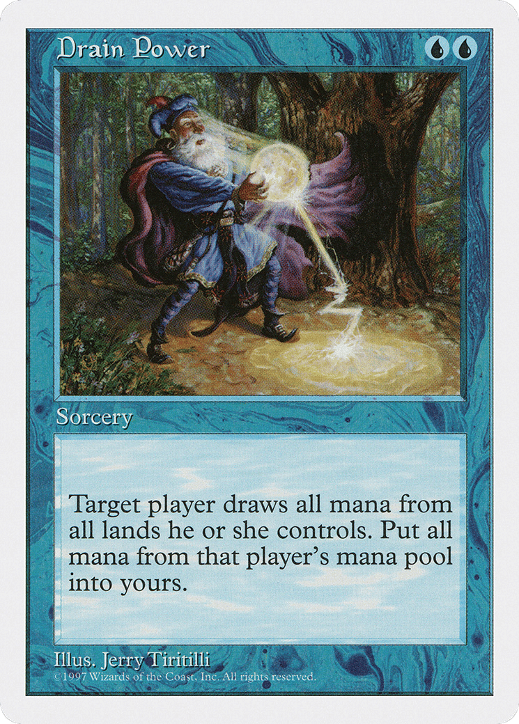 Drain Power — Fifth Edition — Magic: The Gathering