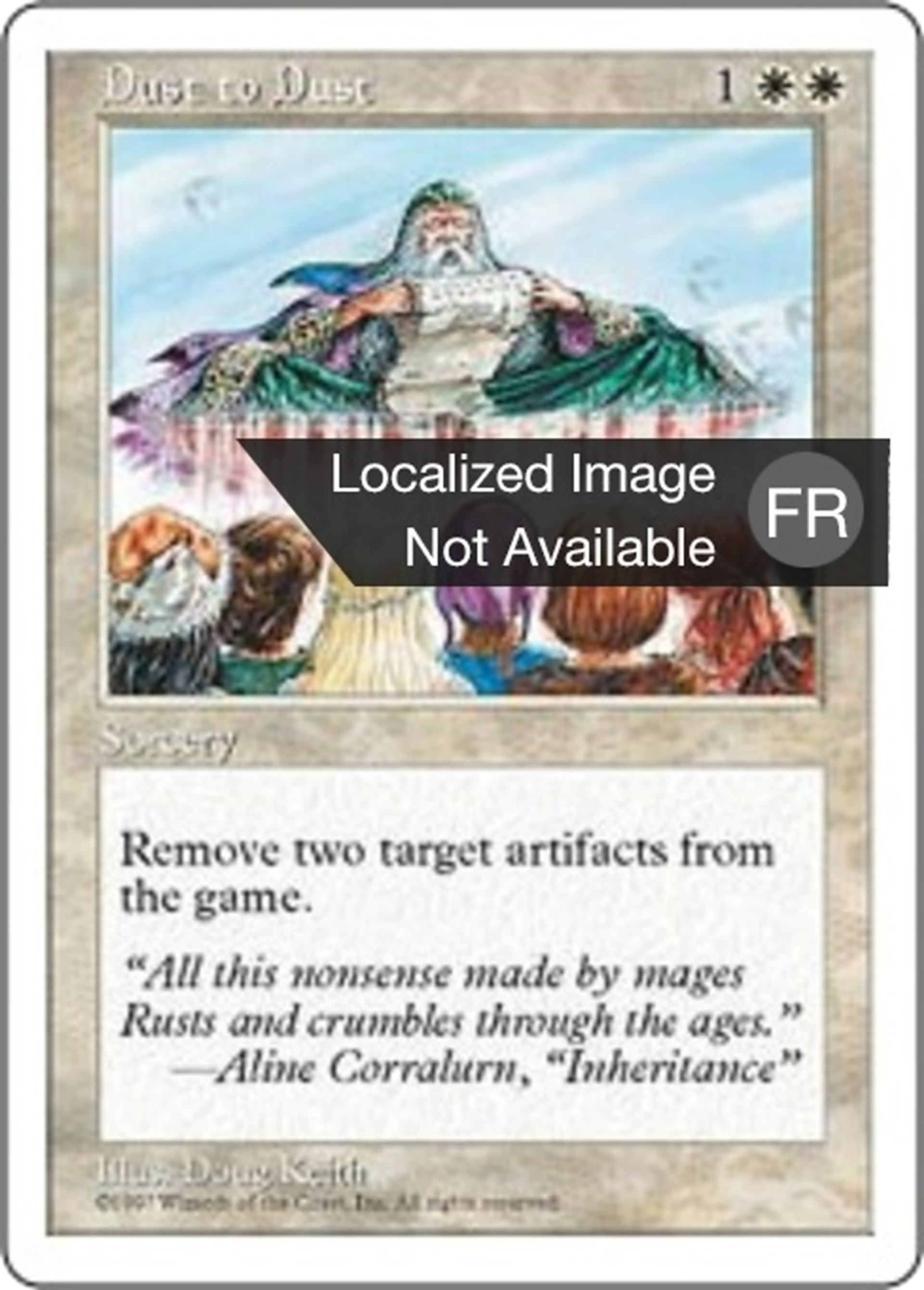 De la poussière à la poussière — Fifth Edition — Magic: The Gathering