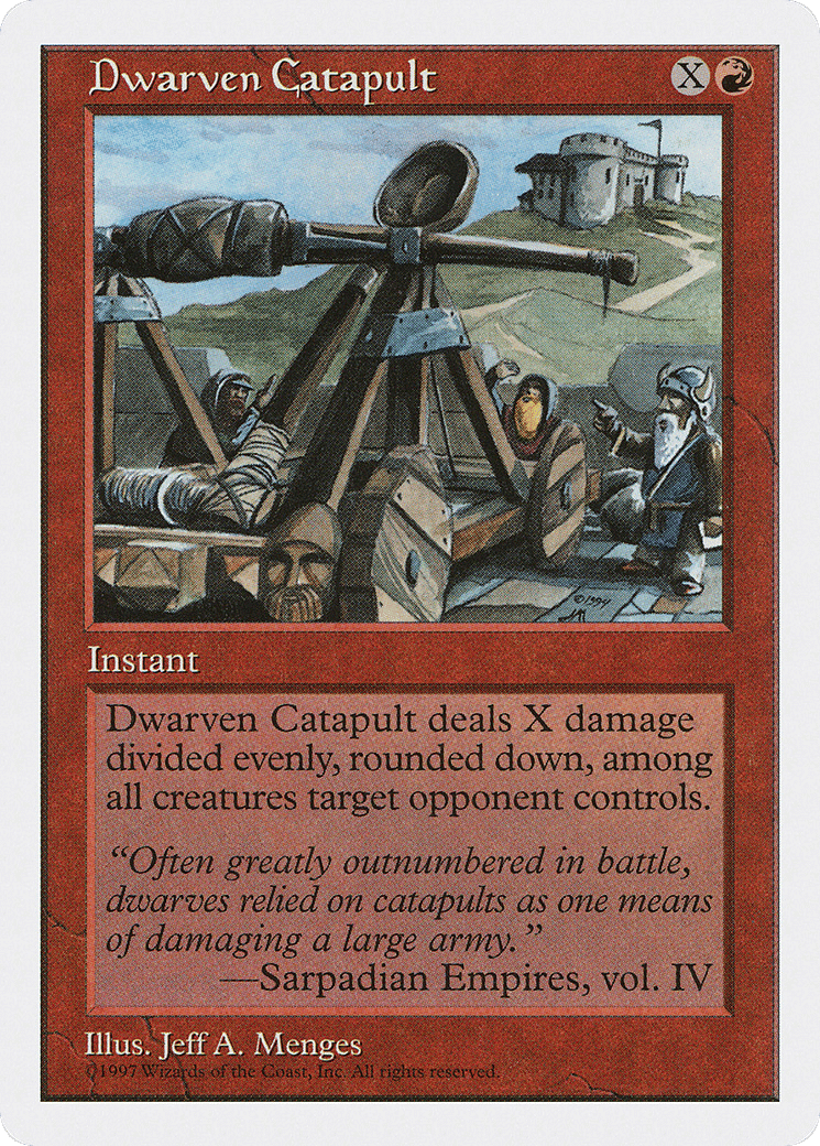 Dwarven Catapult — Fifth Edition — Magic: The Gathering