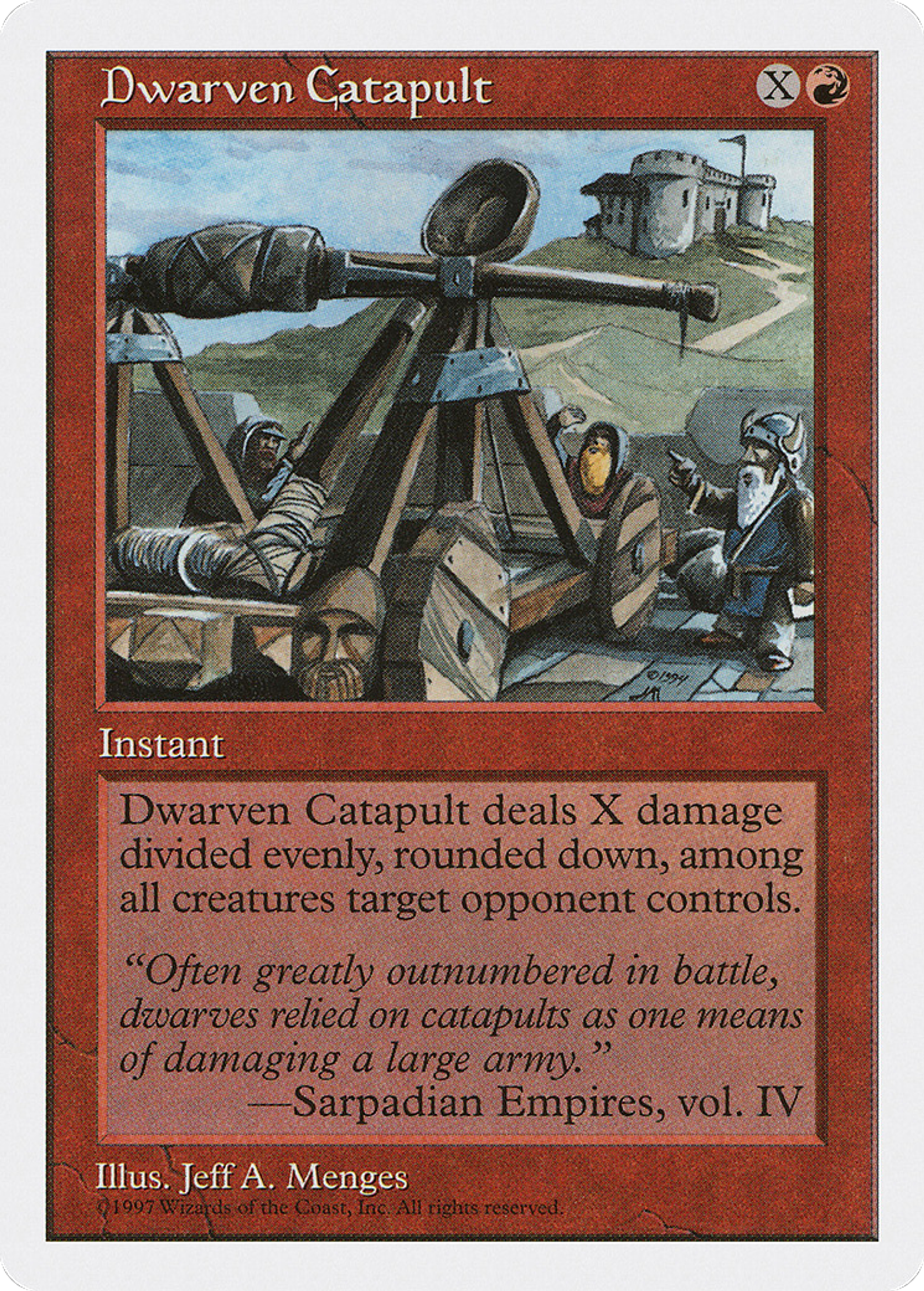 Dwarven Catapult — Fifth Edition — Magic: The Gathering