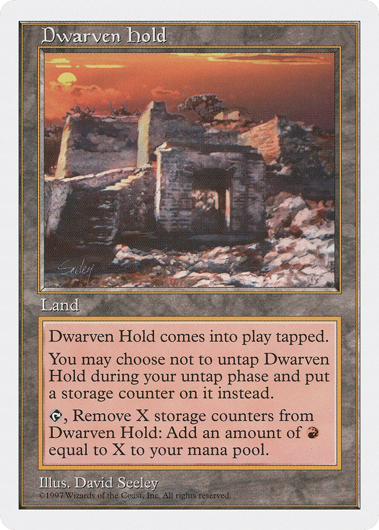 Dwarven Hold — Fifth Edition — Magic: The Gathering