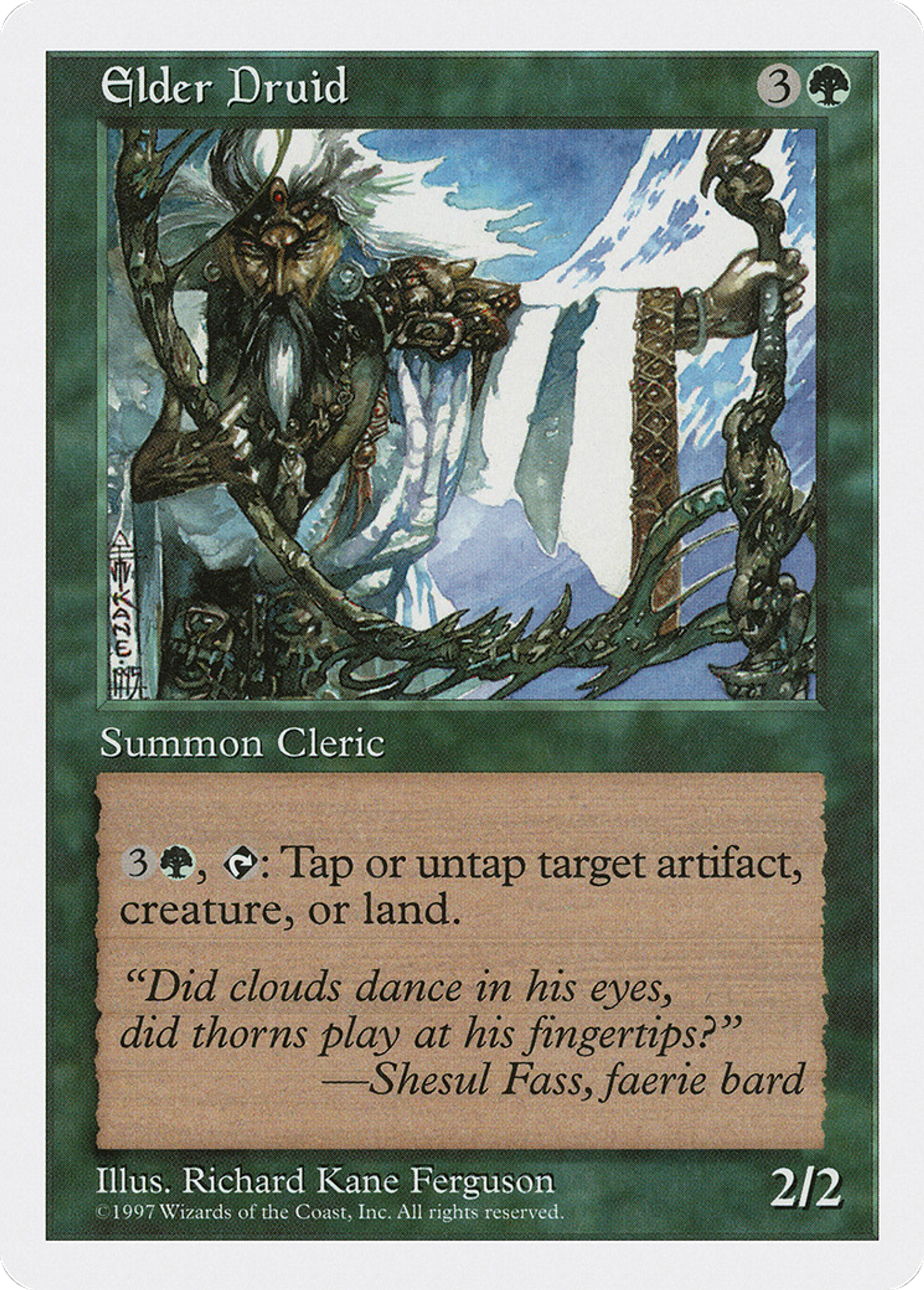 Elder Druid — Fifth Edition — Magic: The Gathering