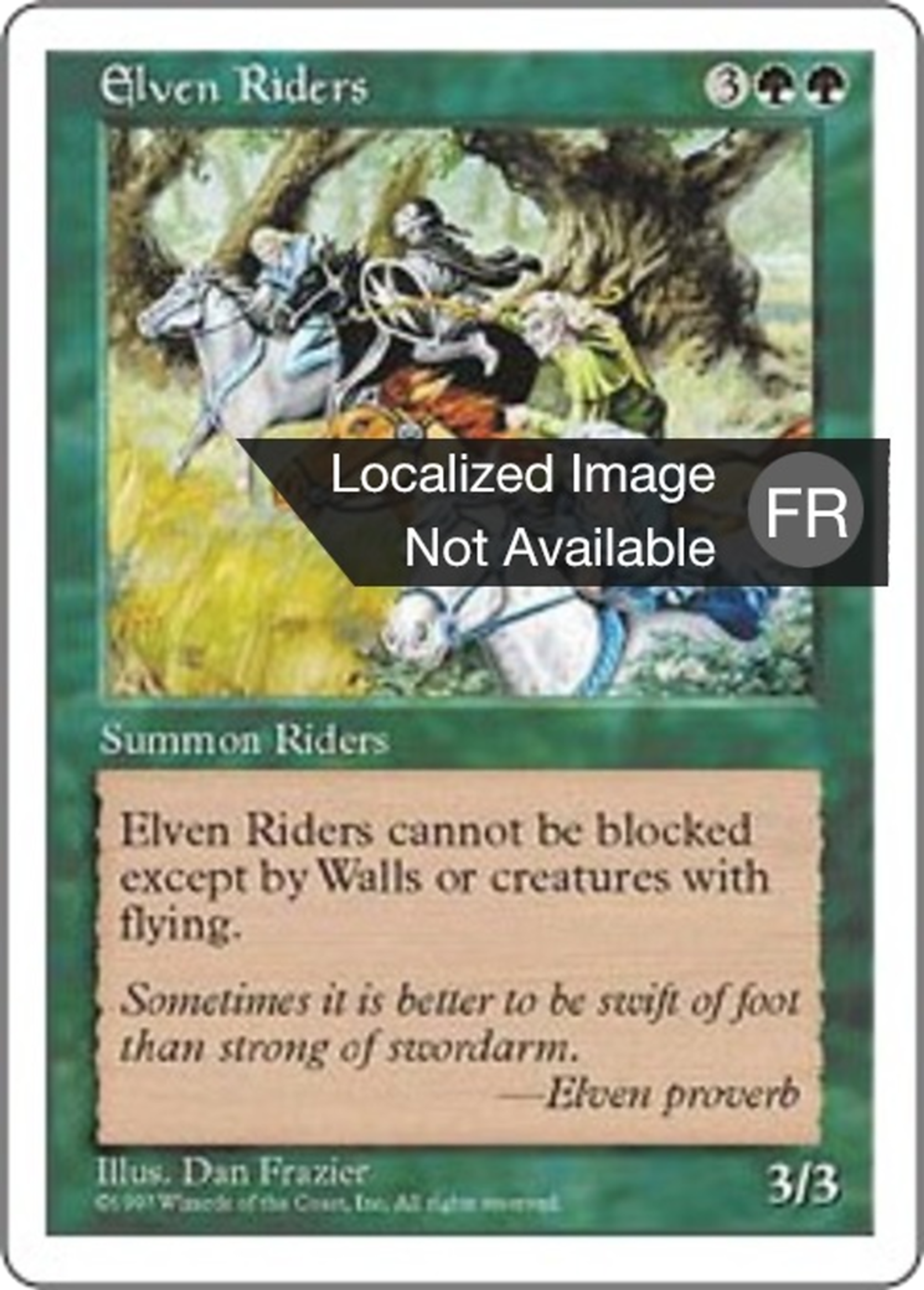 Cavaliers elfes — Fifth Edition — Magic: The Gathering