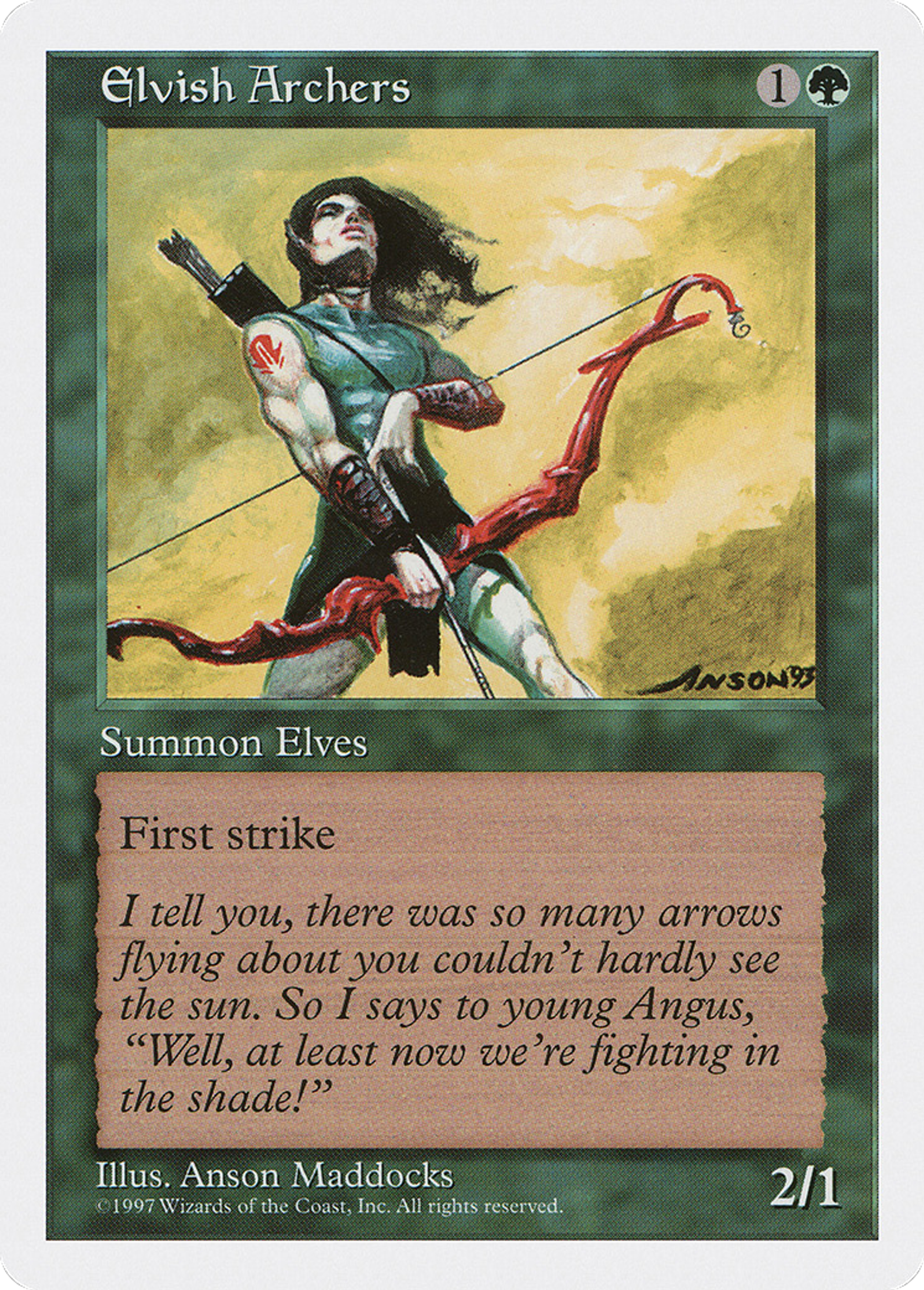 Elvish Archers — Fifth Edition — Magic: The Gathering