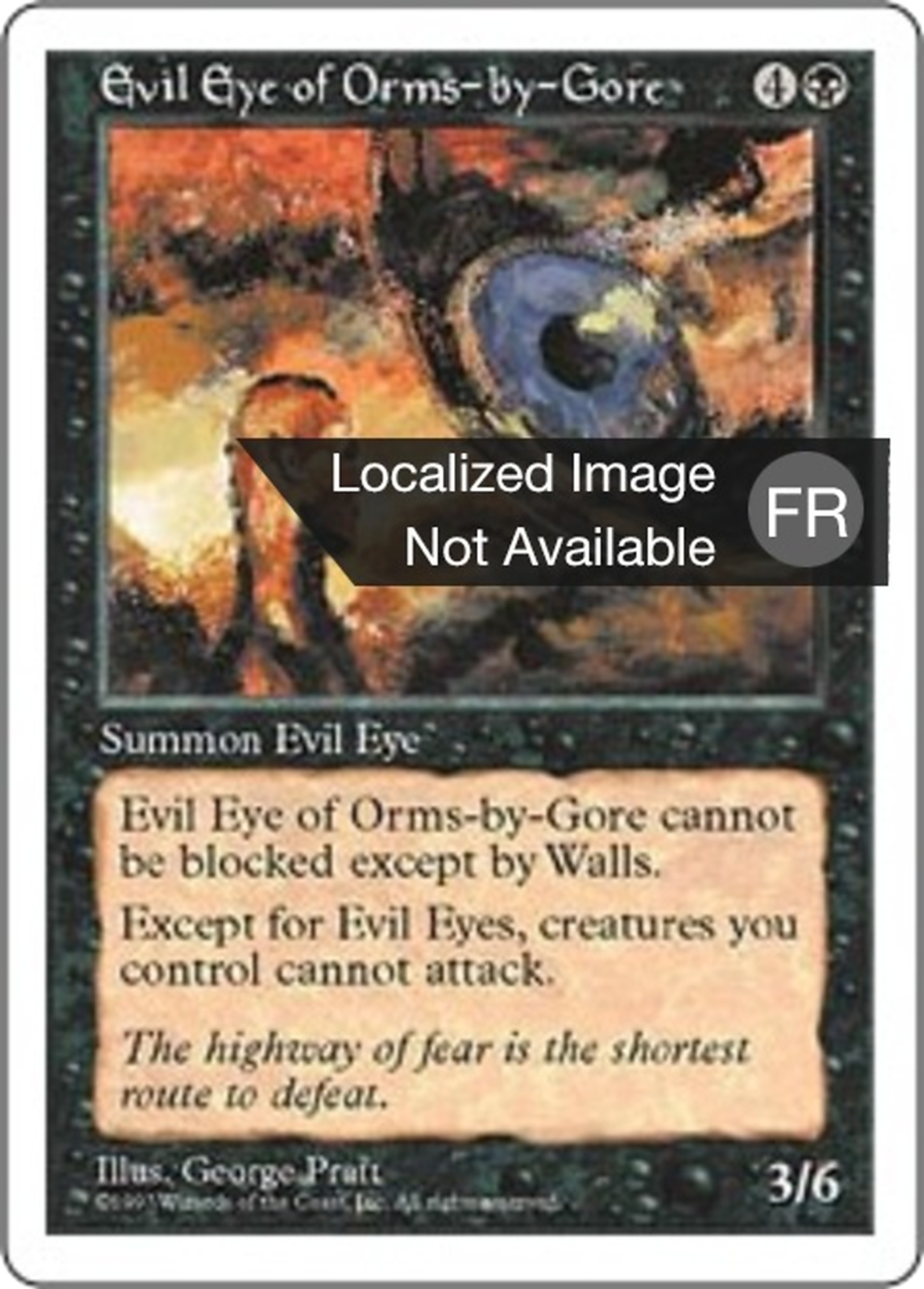 Œil maléfique d'Orms-par-Gore — Fifth Edition — Magic: The Gathering