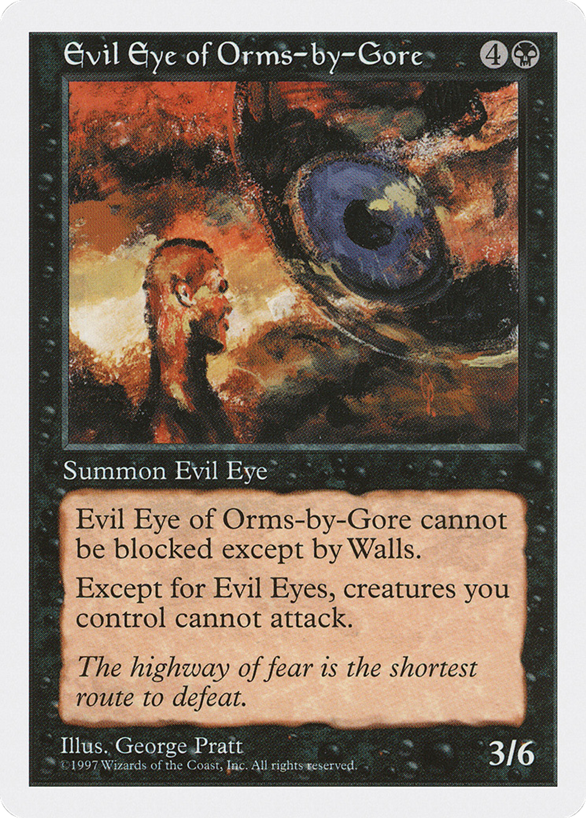 Evil Eye of Orms-by-Gore — Fifth Edition — Magic: The Gathering