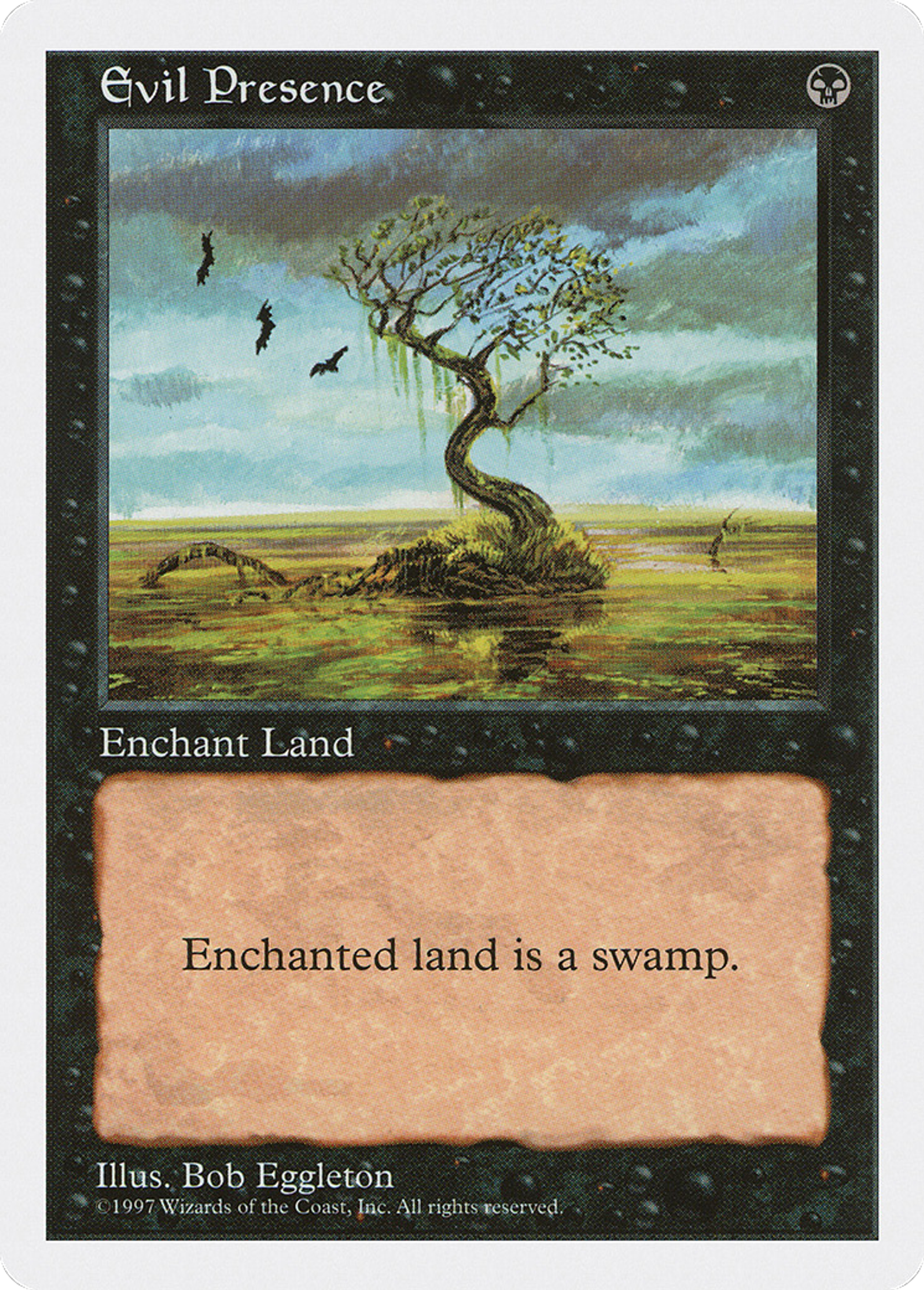 Evil Presence — Fifth Edition — Magic: The Gathering