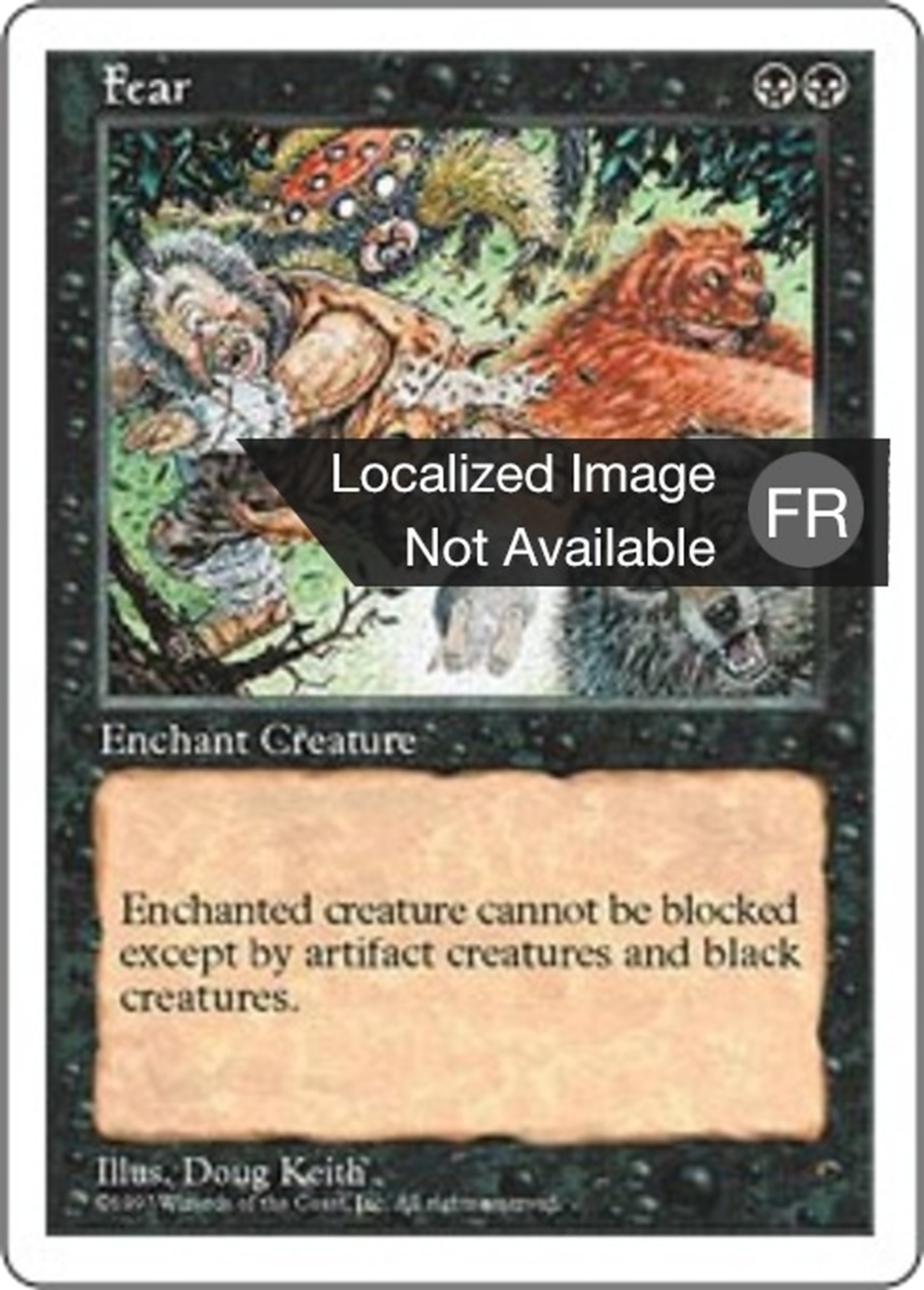 Peur — Fifth Edition — Magic: The Gathering