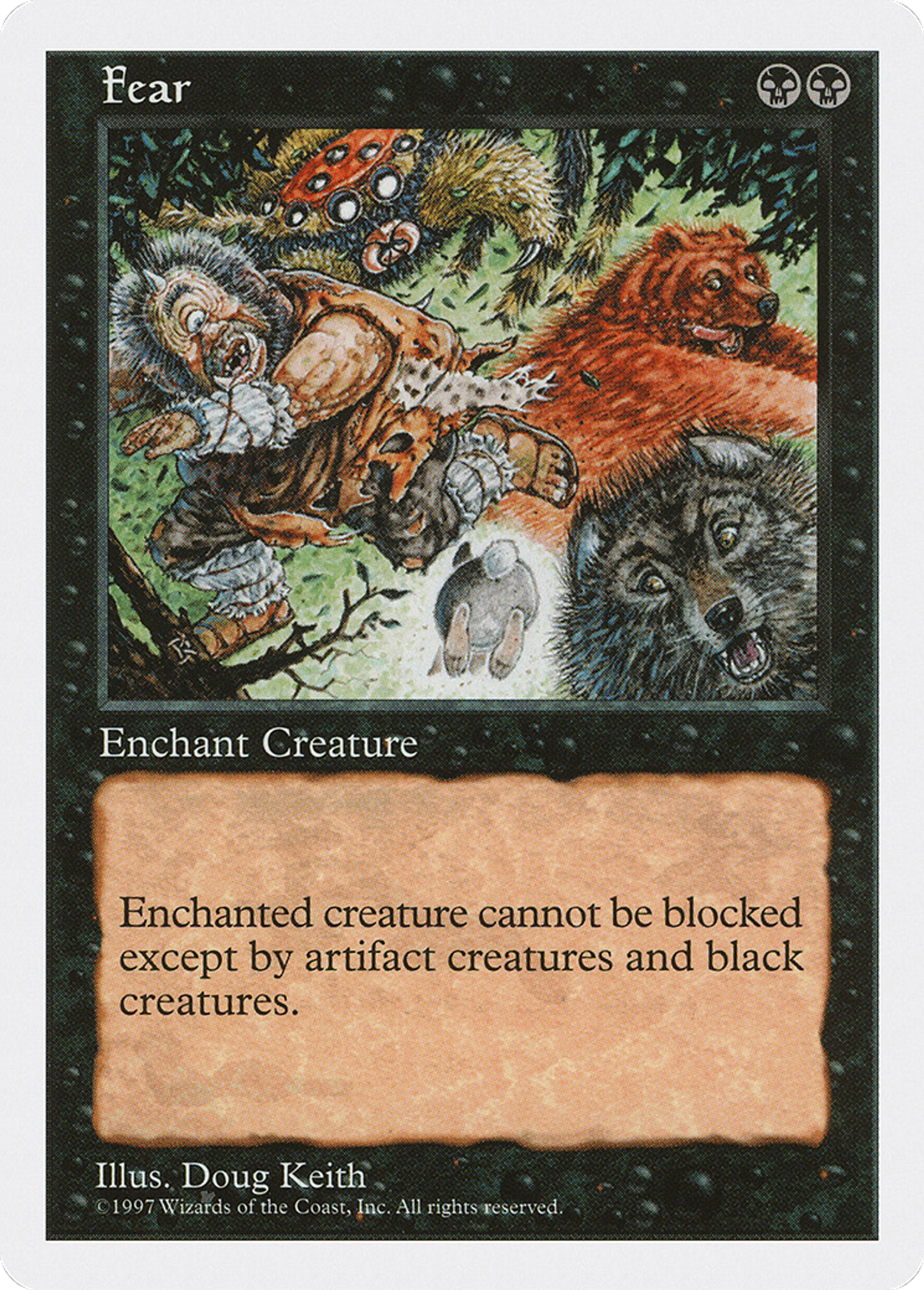Fear — Fifth Edition — Magic: The Gathering