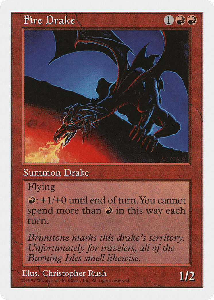 Fire Drake — Fifth Edition — Magic: The Gathering