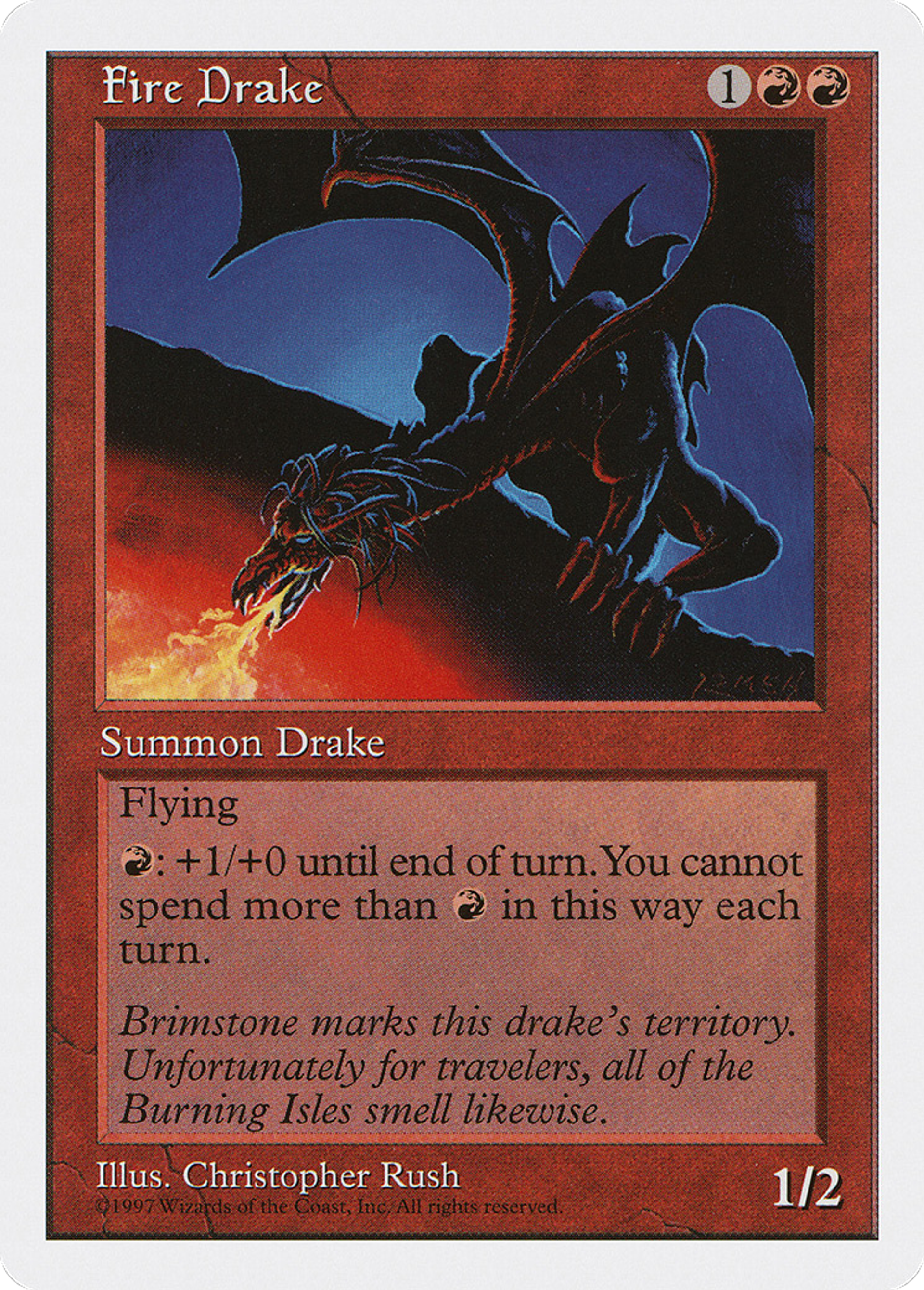 Fire Drake — Fifth Edition — Magic: The Gathering