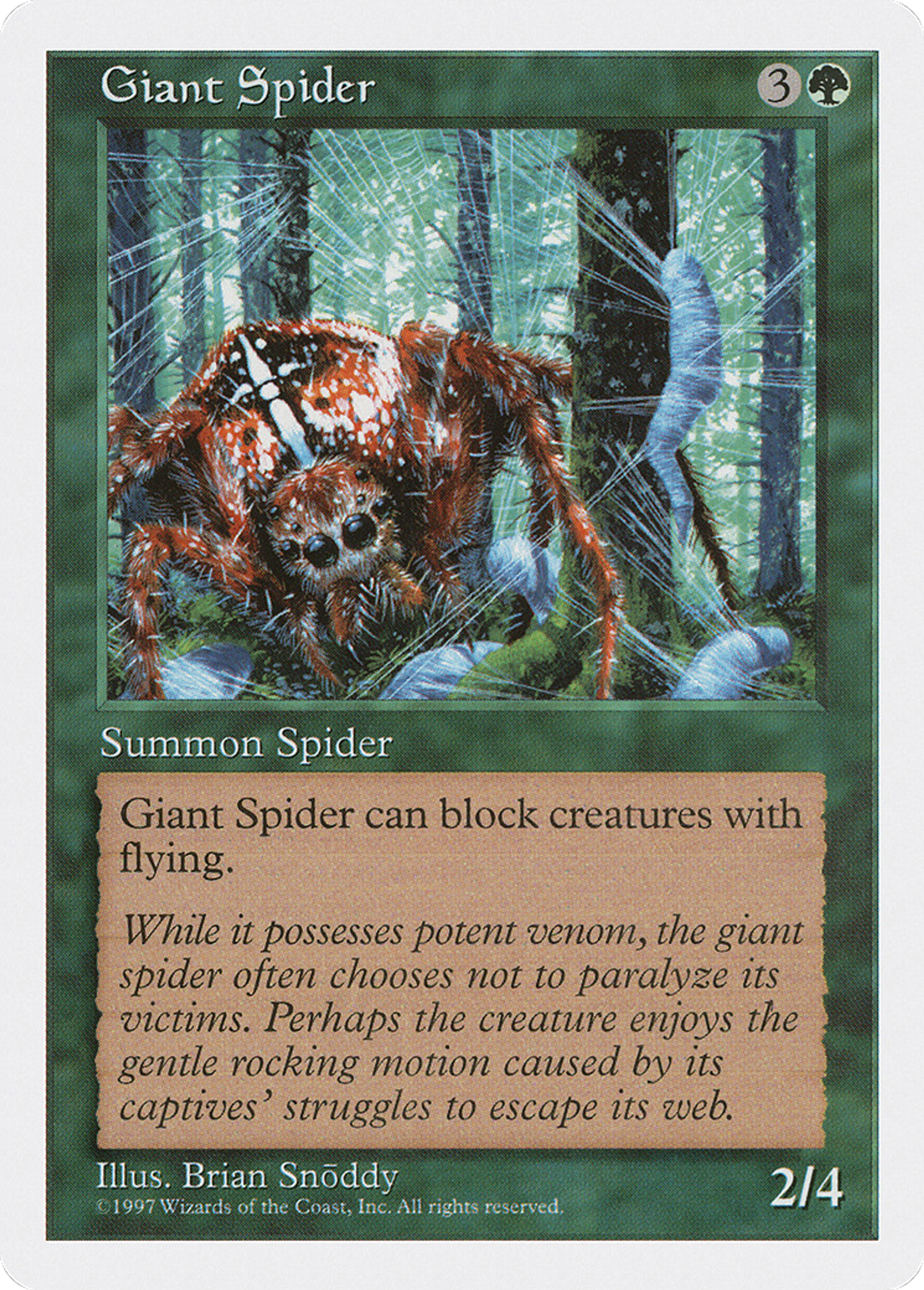 Giant Spider — Fifth Edition — Magic: The Gathering