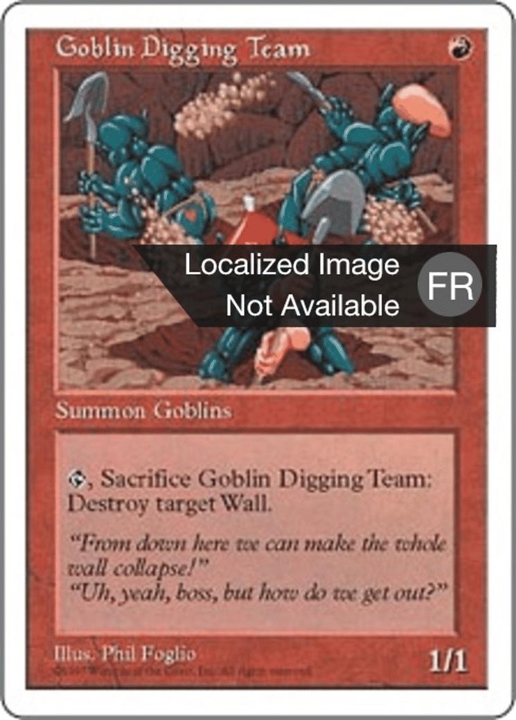 Équipe de minage gobeline — Fifth Edition — Magic: The Gathering