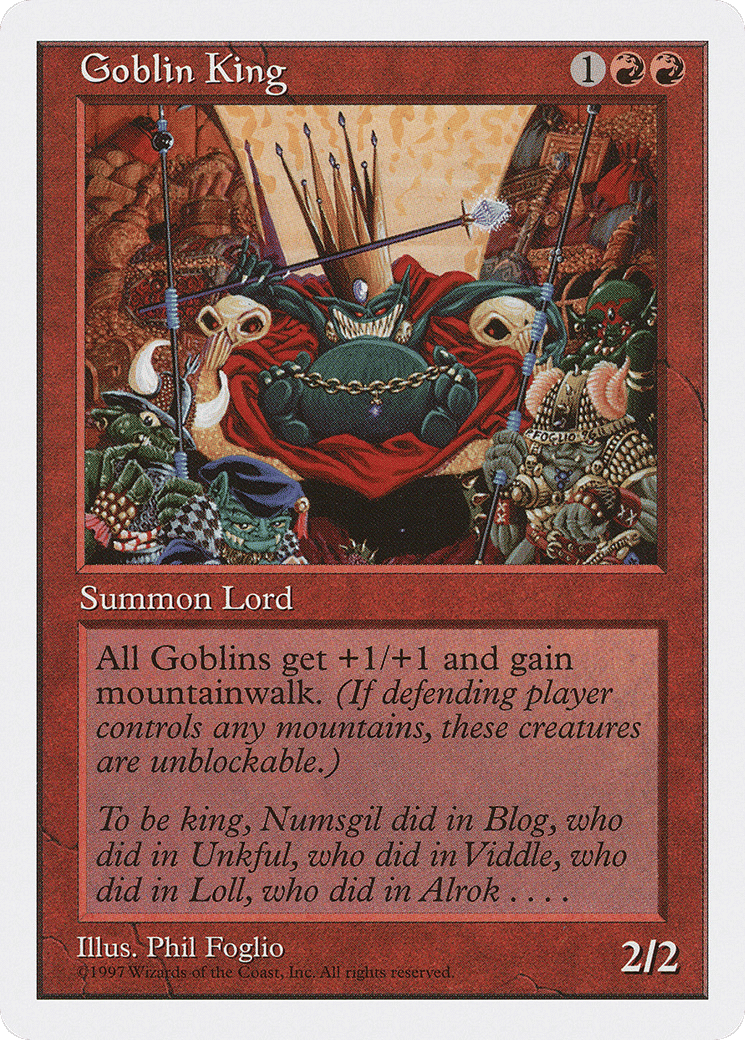 Goblin King — Fifth Edition — Magic: The Gathering
