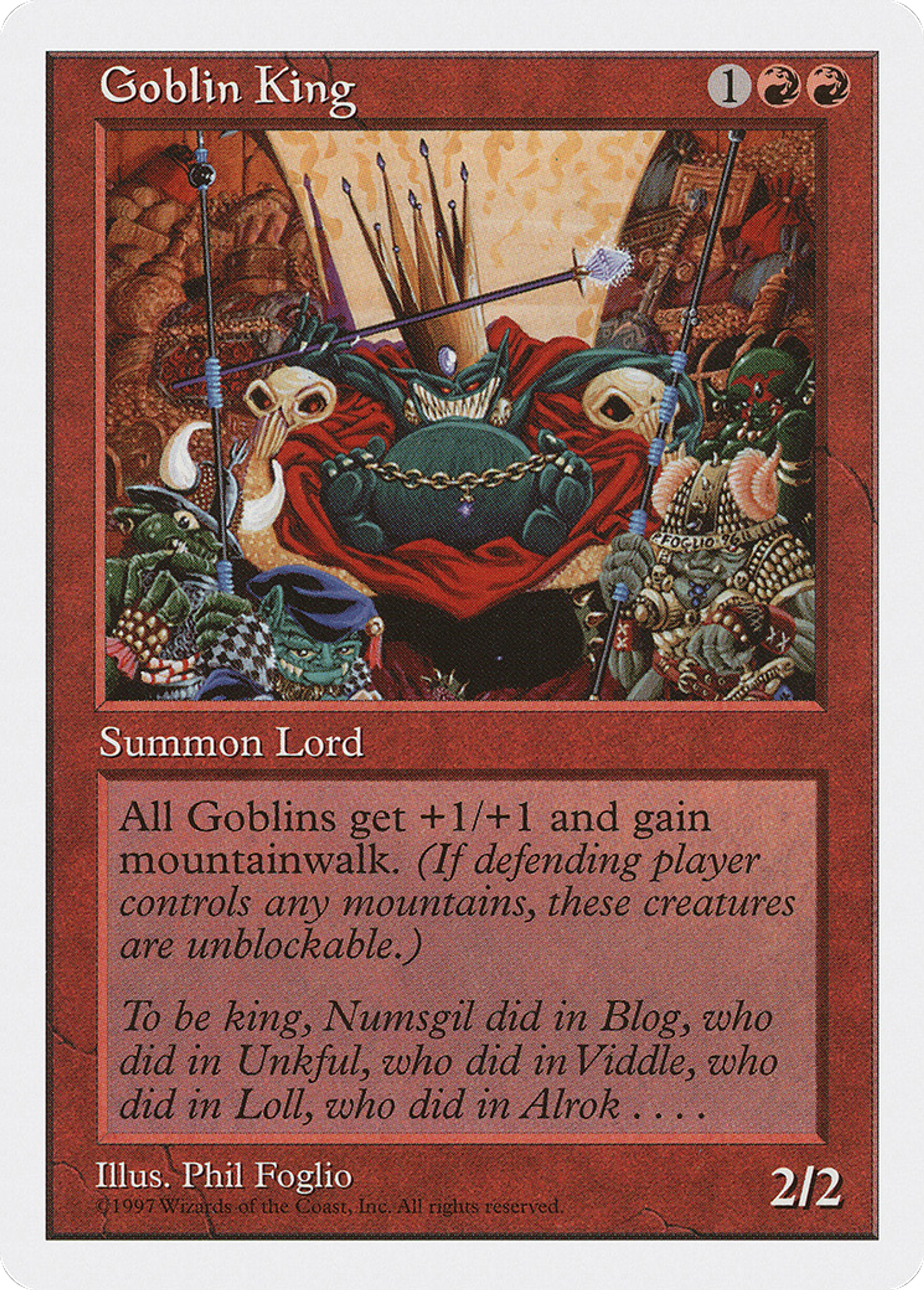 Goblin King — Fifth Edition — Magic: The Gathering
