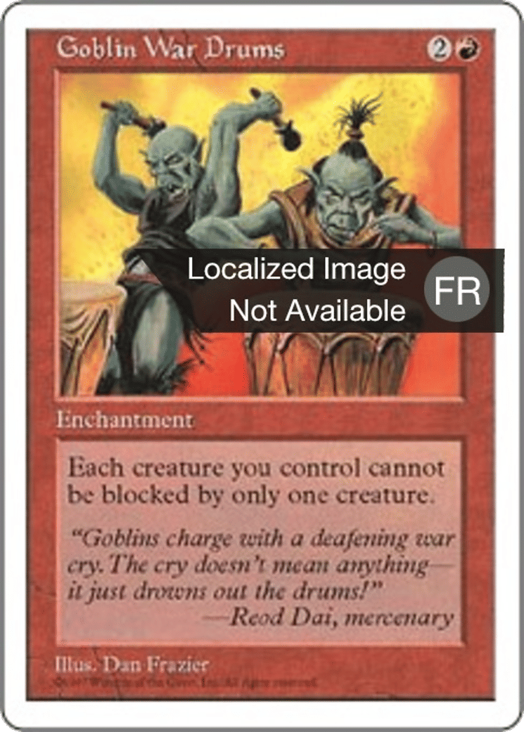 Tambours de guerre gobelins — Fifth Edition — Magic: The Gathering