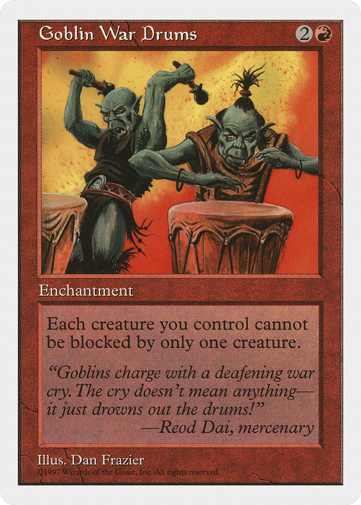 Goblin War Drums — Fifth Edition — Magic: The Gathering