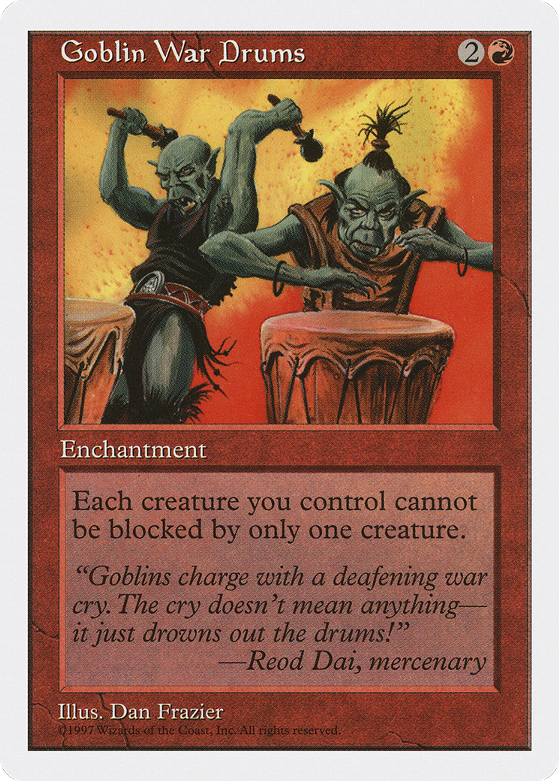 Goblin War Drums — Fifth Edition — Magic: The Gathering