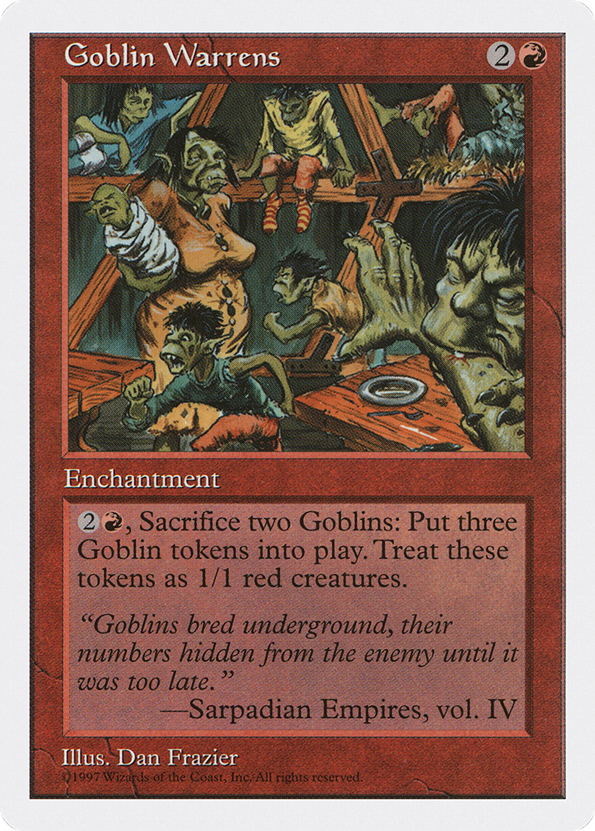 Goblin Warrens — Fifth Edition — Magic: The Gathering