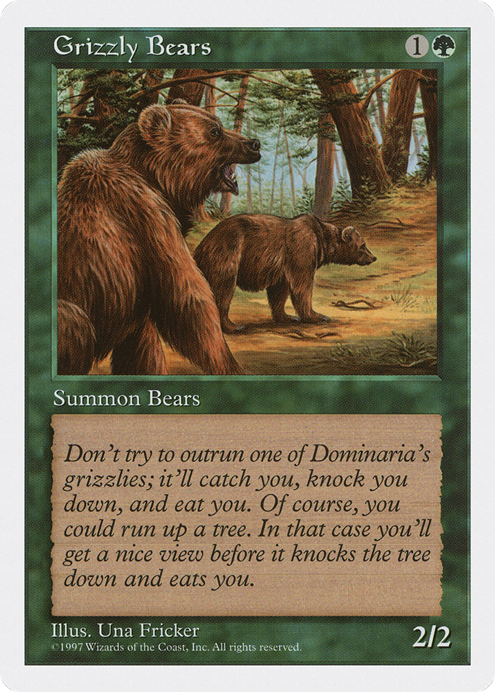 Grizzly Bears — Fifth Edition — Magic: The Gathering