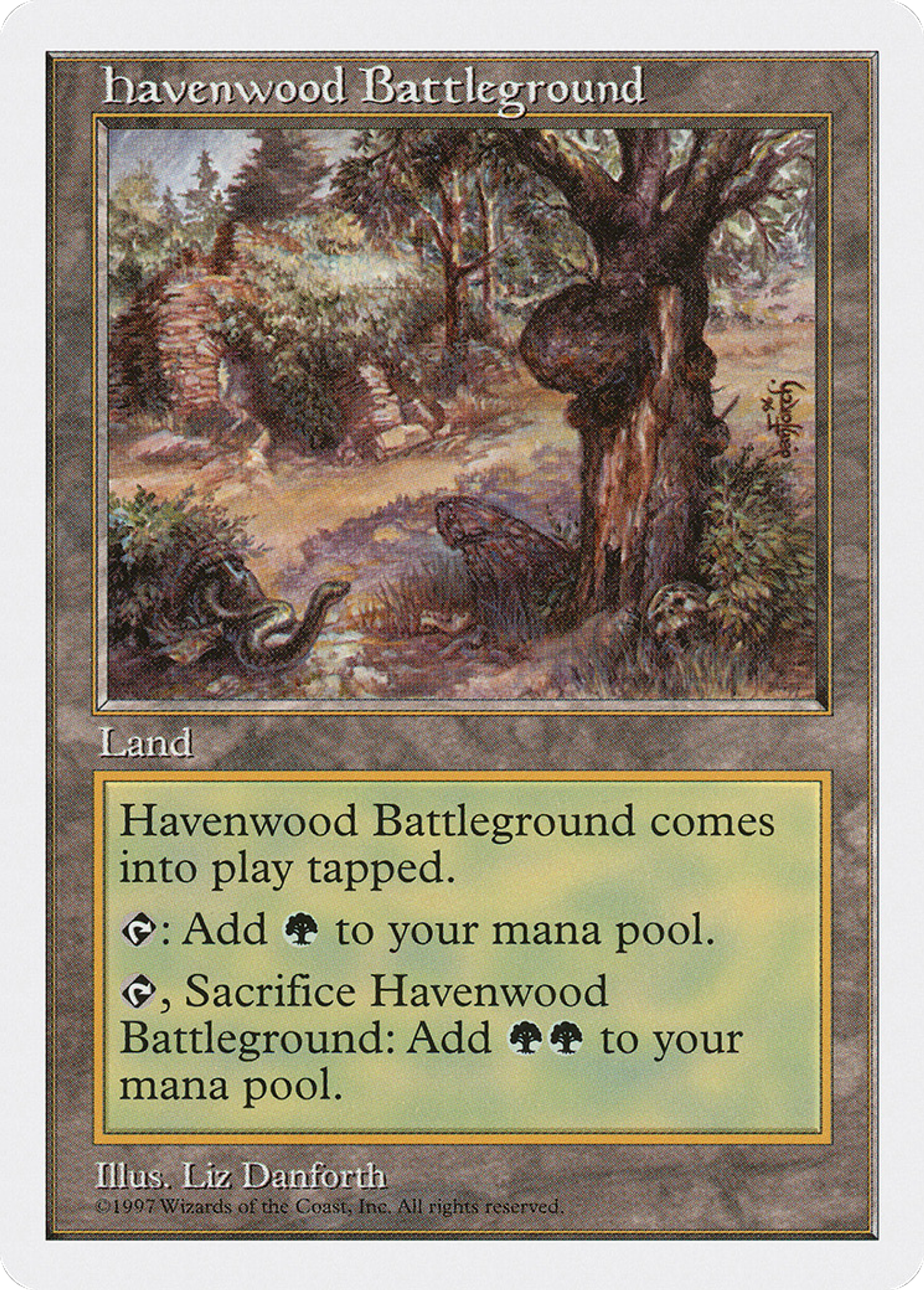 Havenwood Battleground — Fifth Edition — Magic: The Gathering