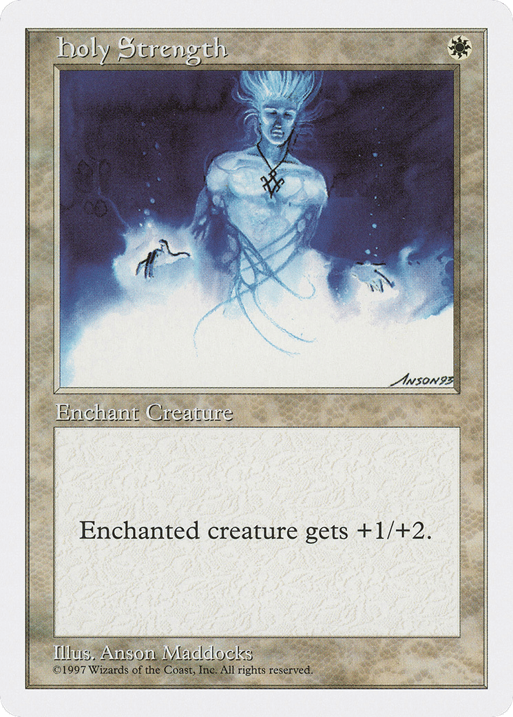 Holy Strength — Fifth Edition — Magic: The Gathering