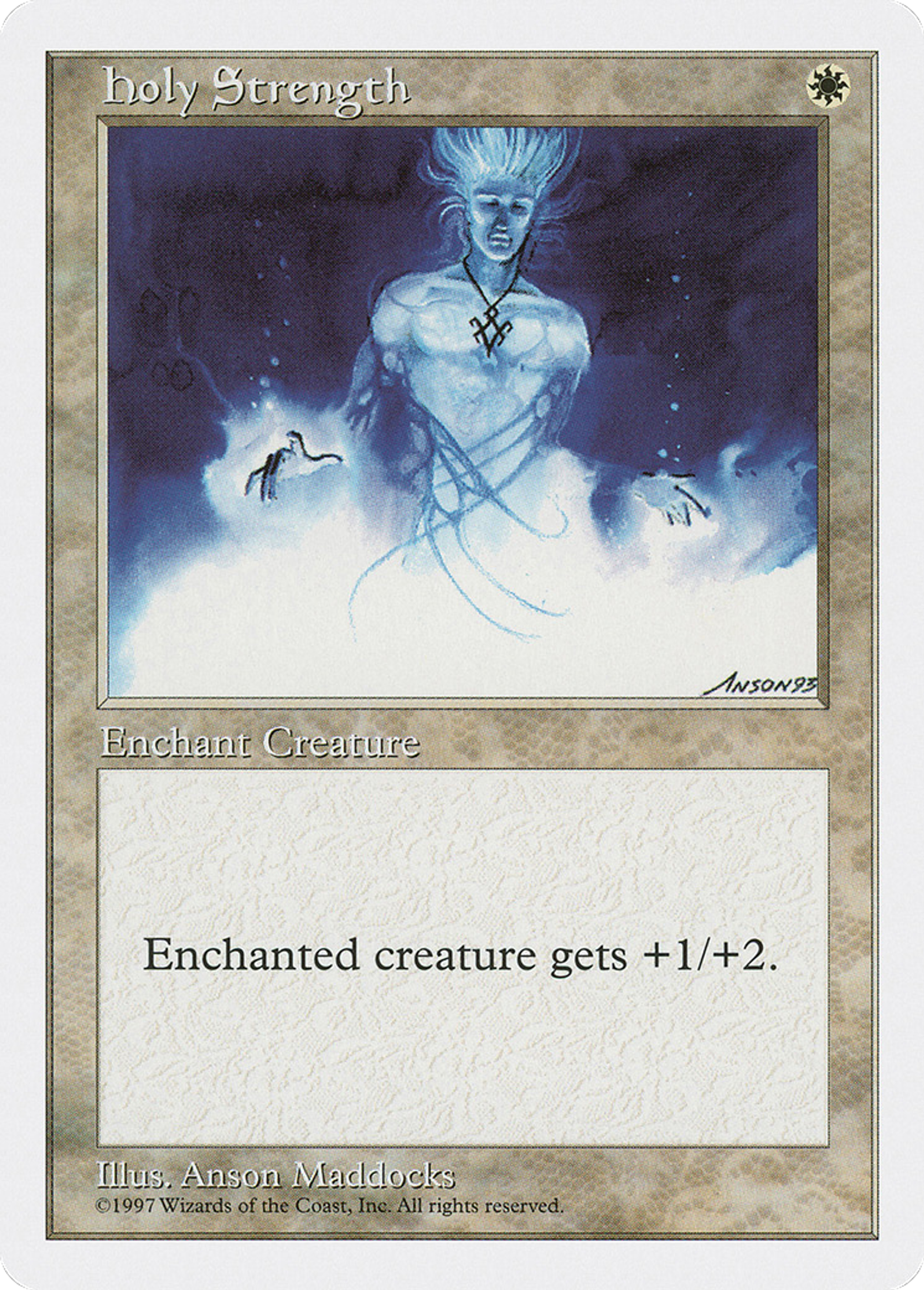 Holy Strength — Fifth Edition — Magic: The Gathering