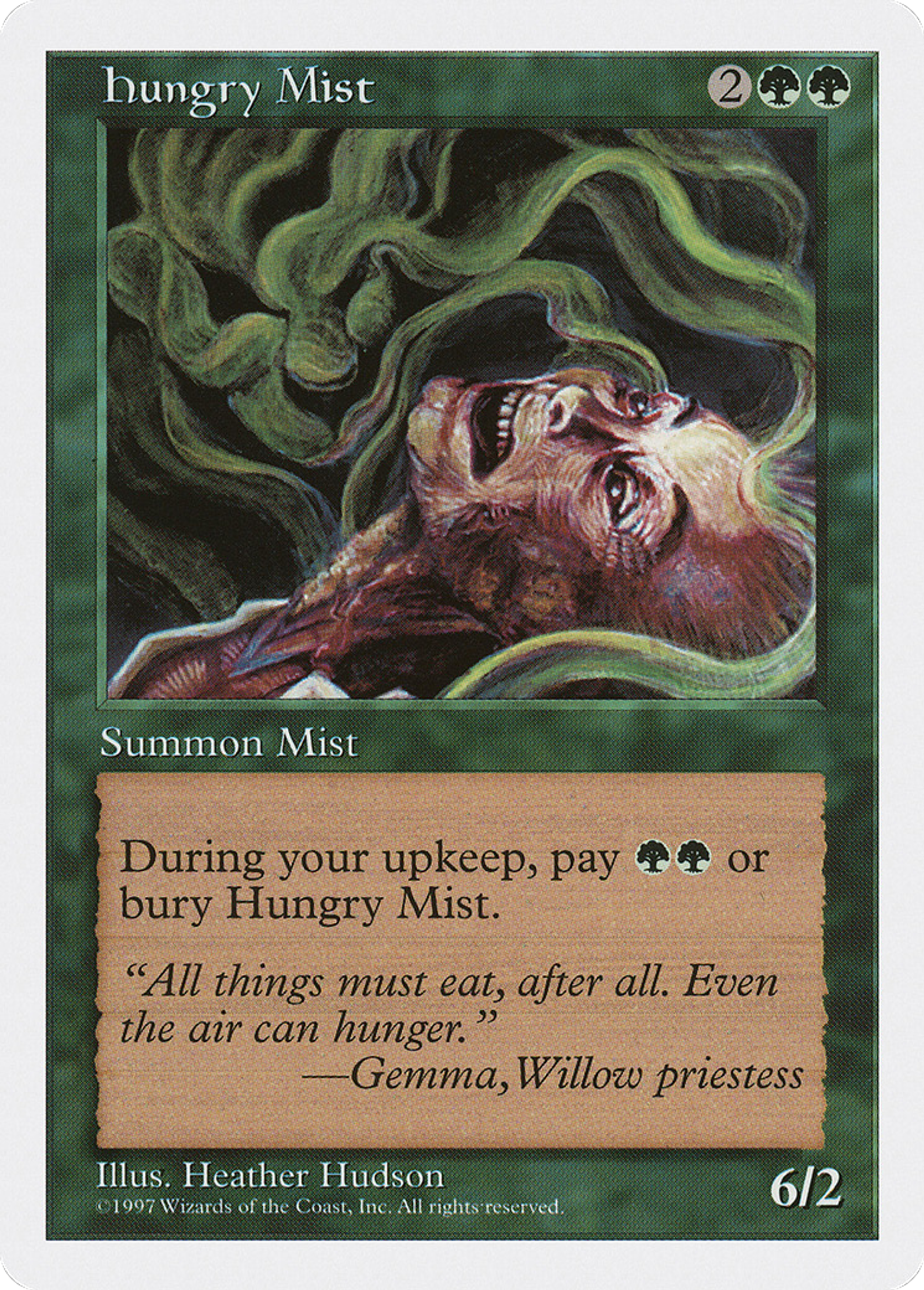Hungry Mist — Fifth Edition — Magic: The Gathering